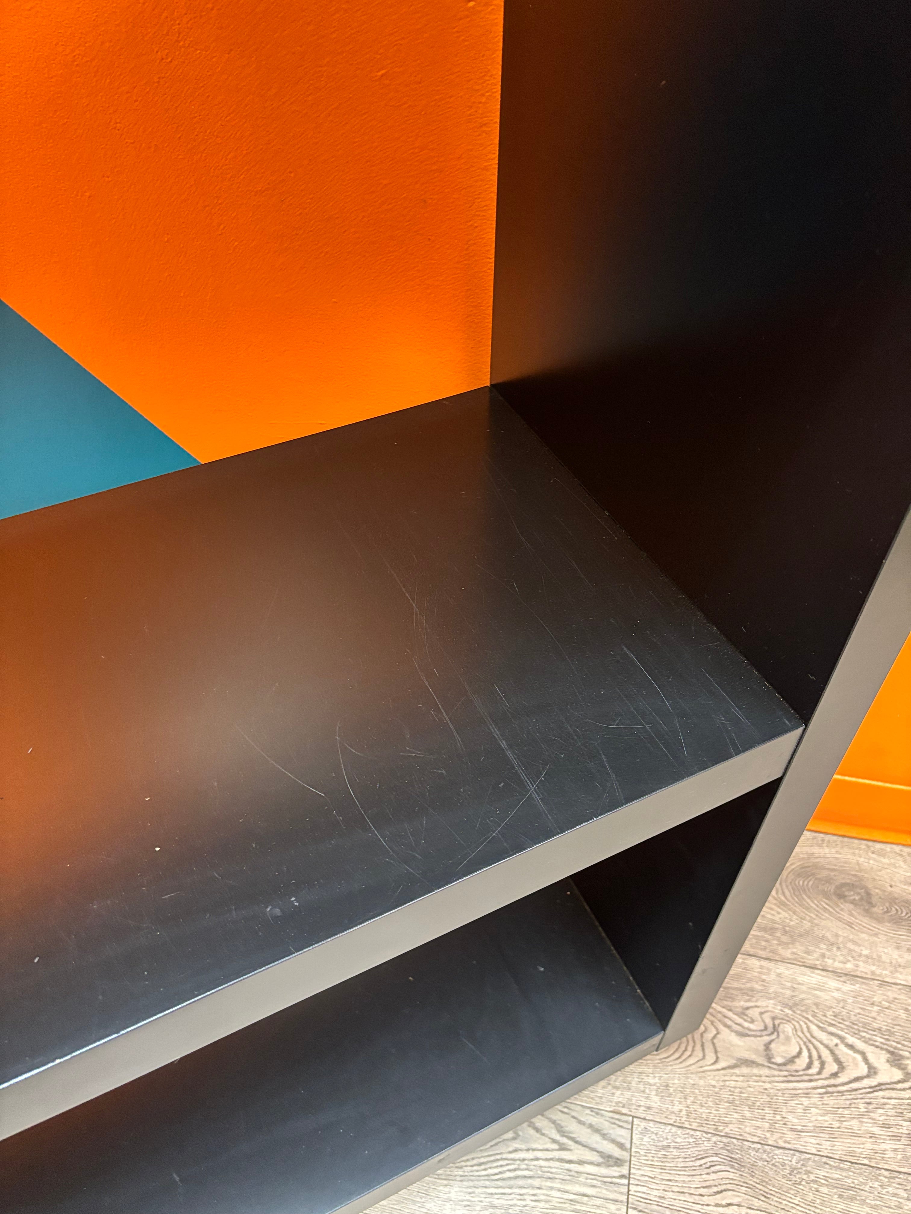 Tall Black Bookshelf