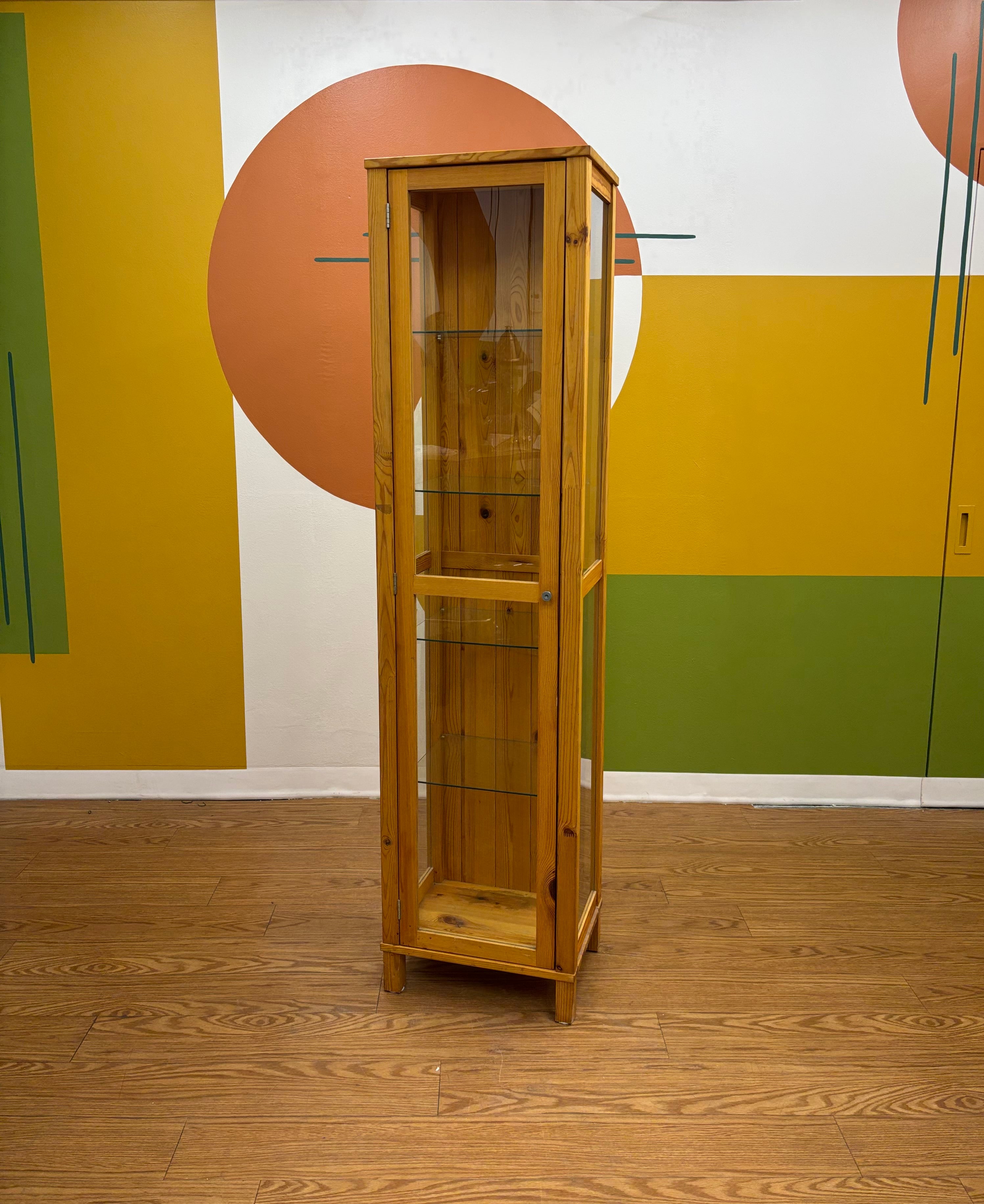 IKEA Wood & Glass Cabinet