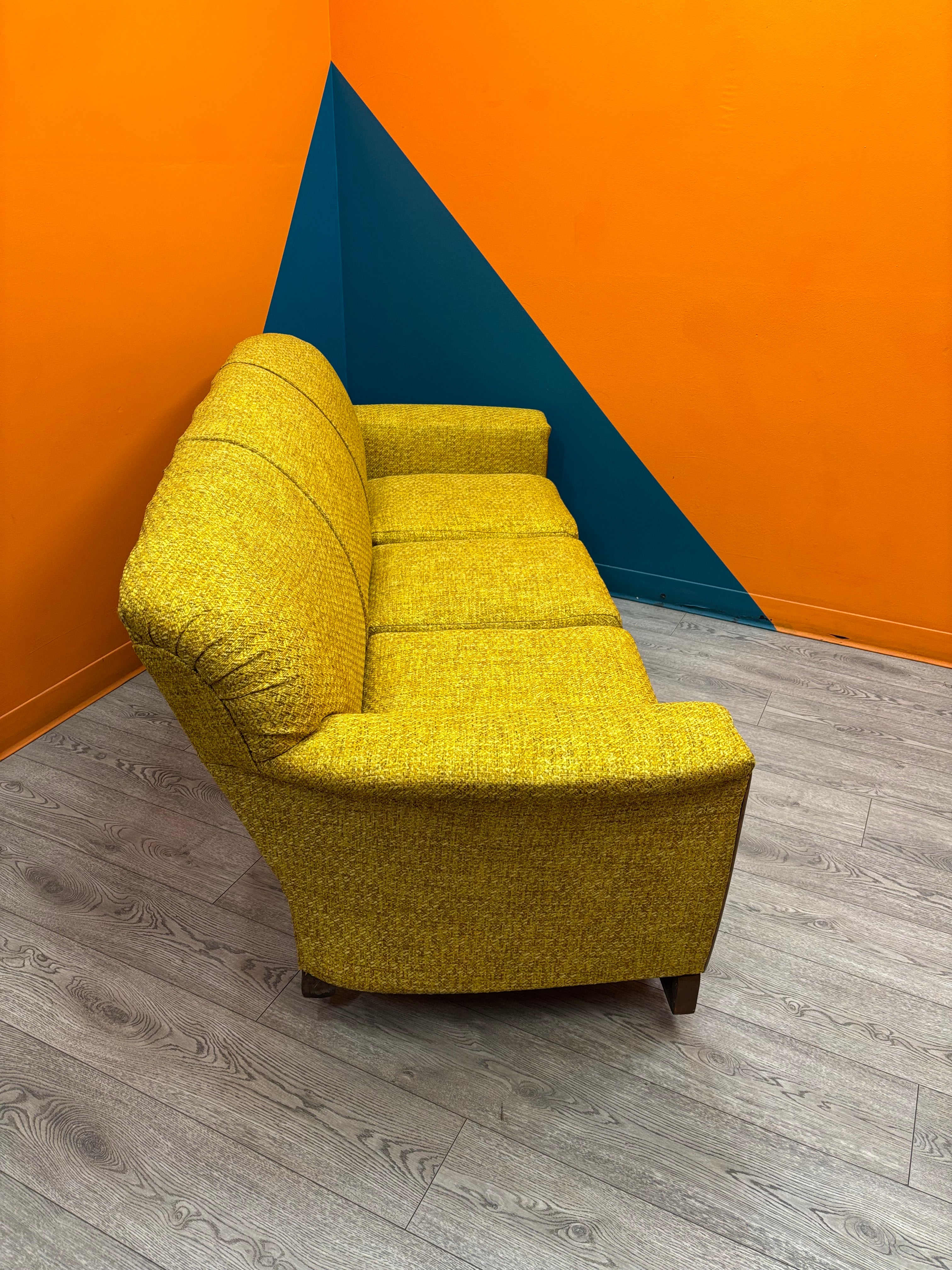 Yellow Fabric Sofa