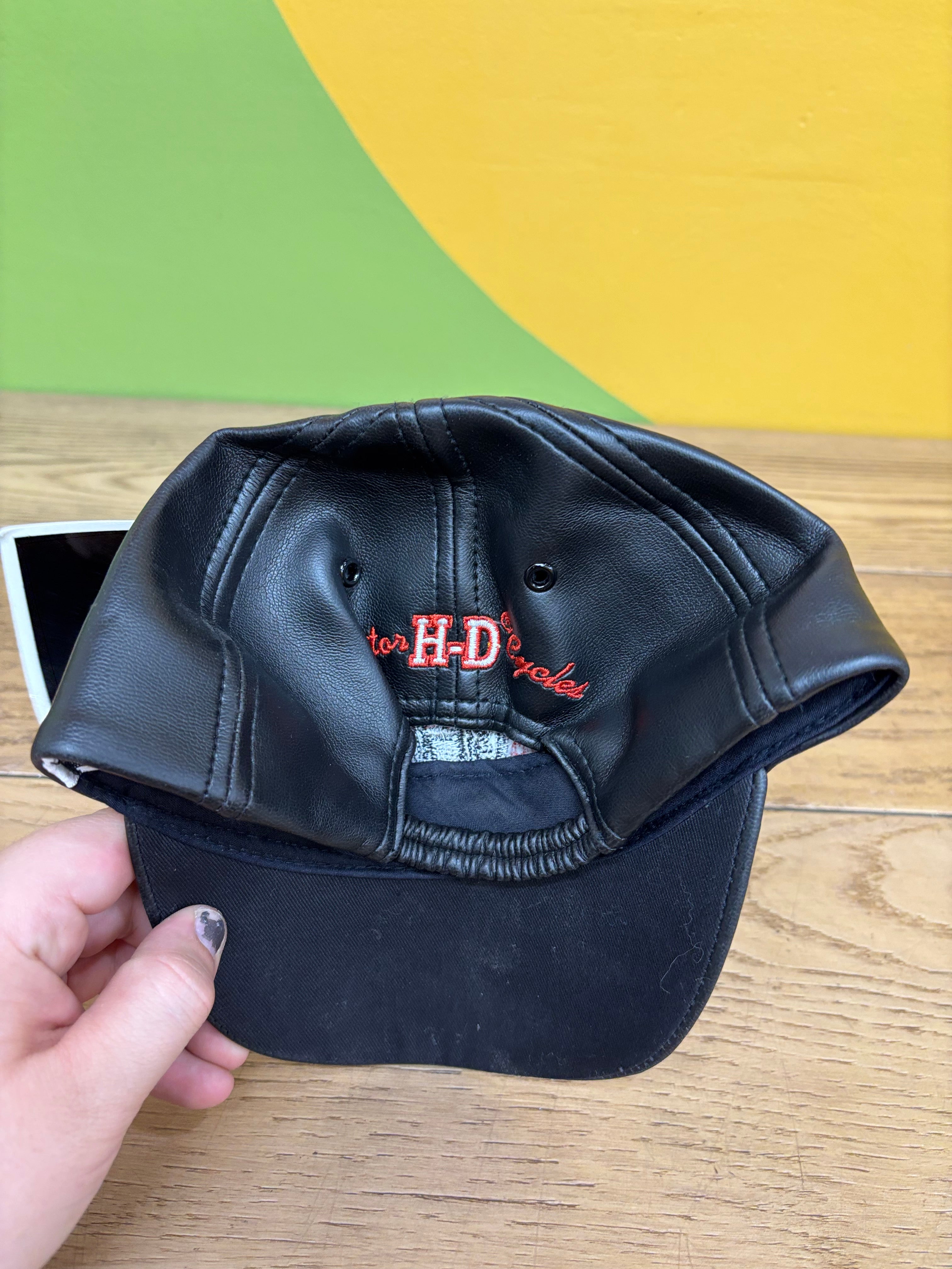 Harley Davidson Pleather Cap - 12/24 Months