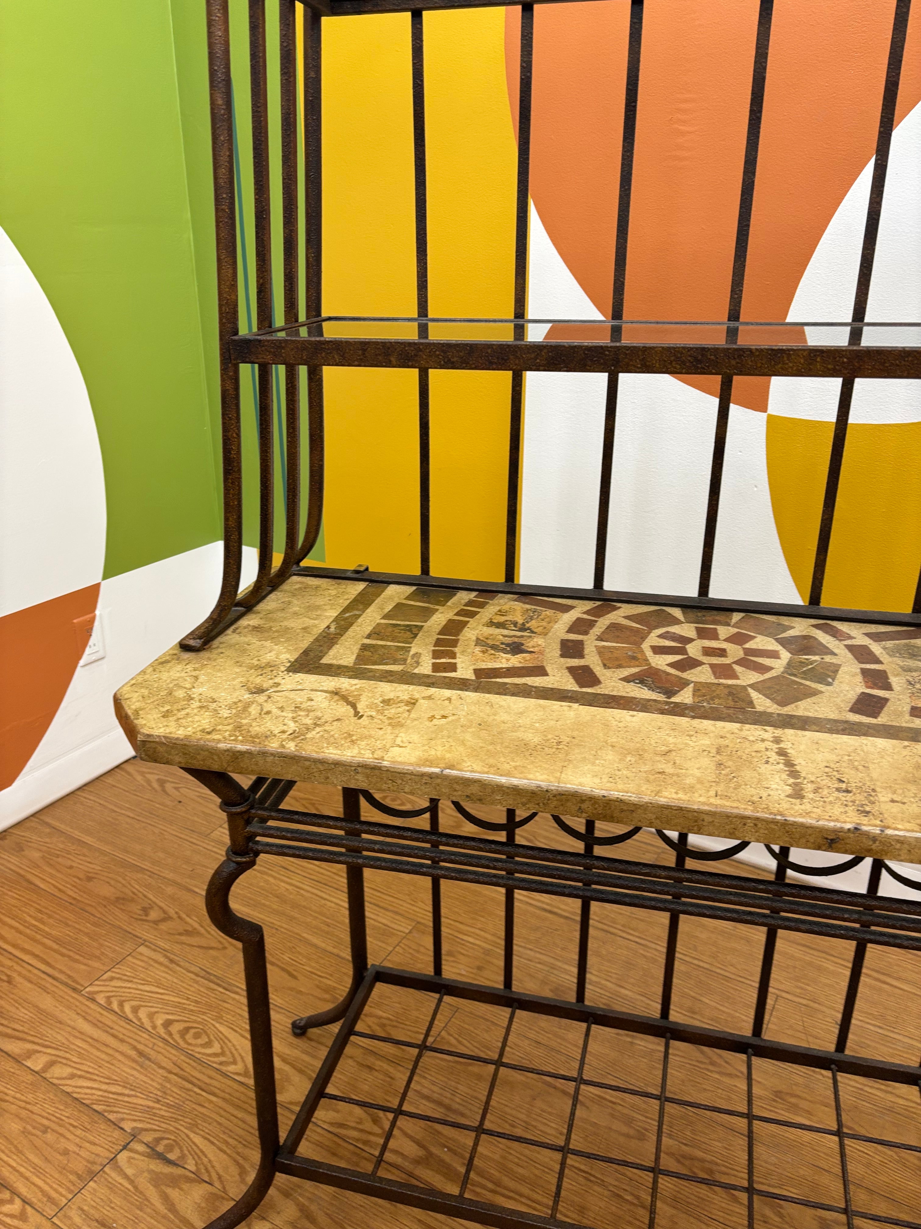 Wrought Iron Bakers Rack