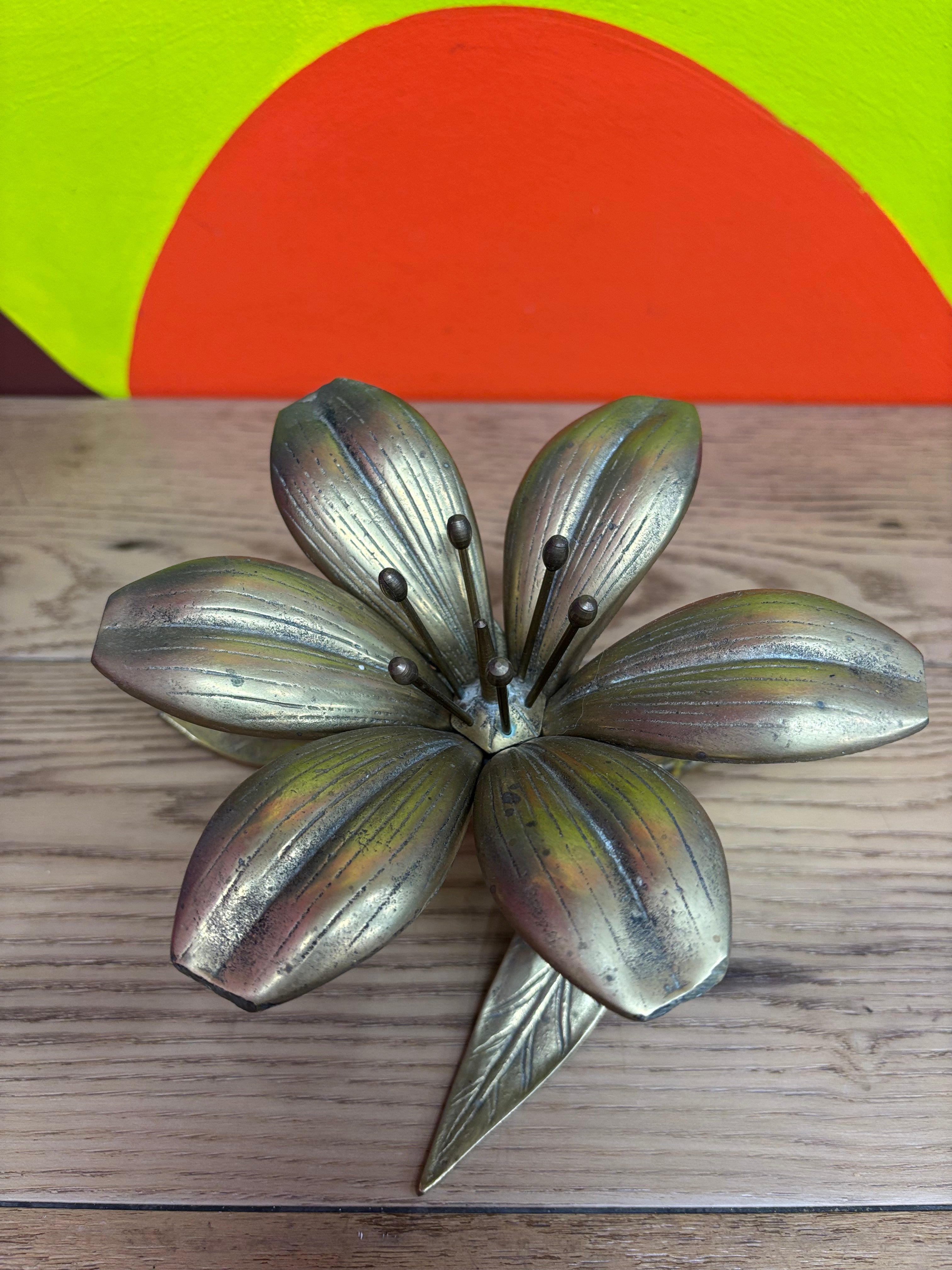 Brass Lotus Flower Ashtray