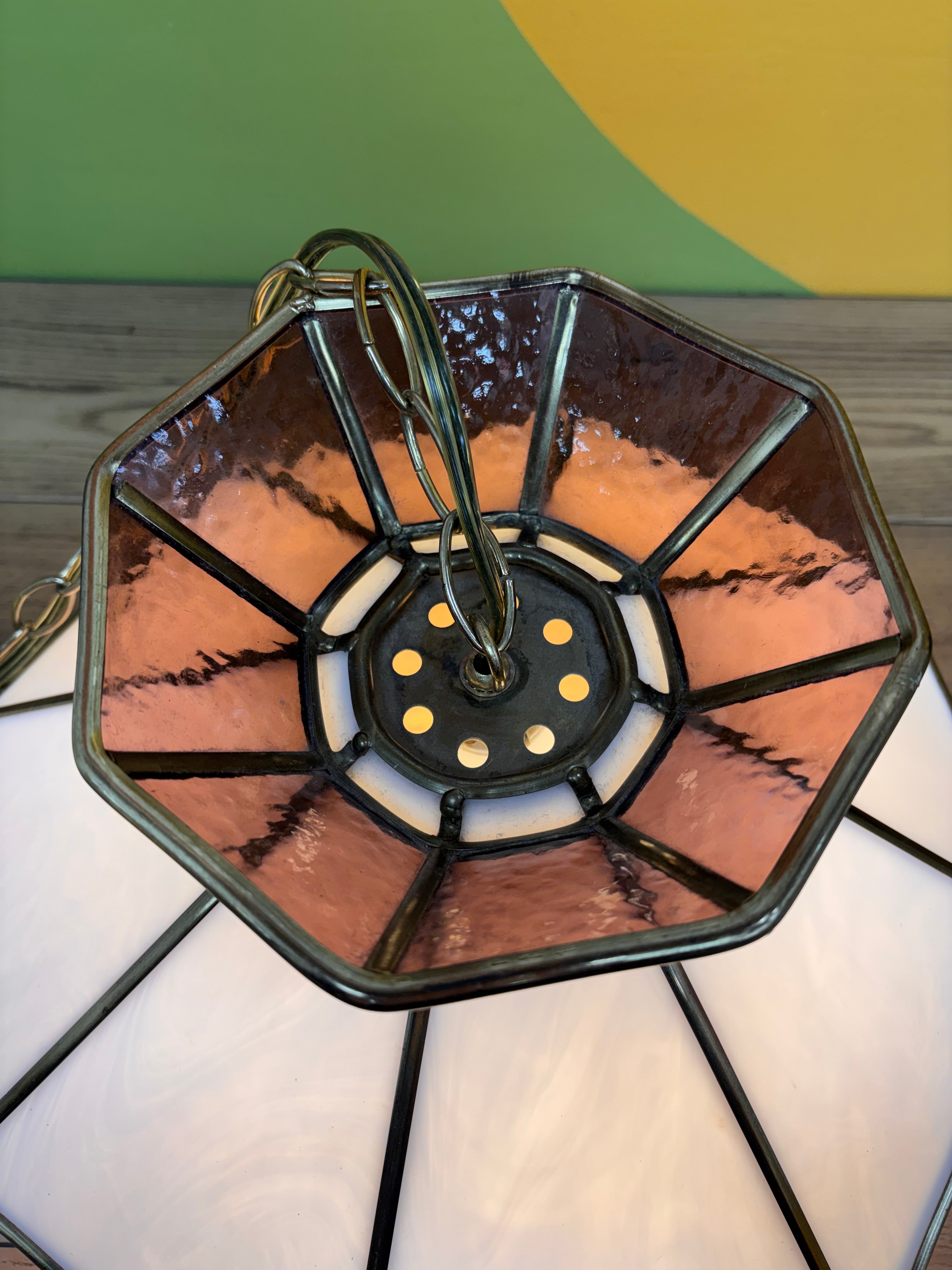 Stained Glass Swag Lamp