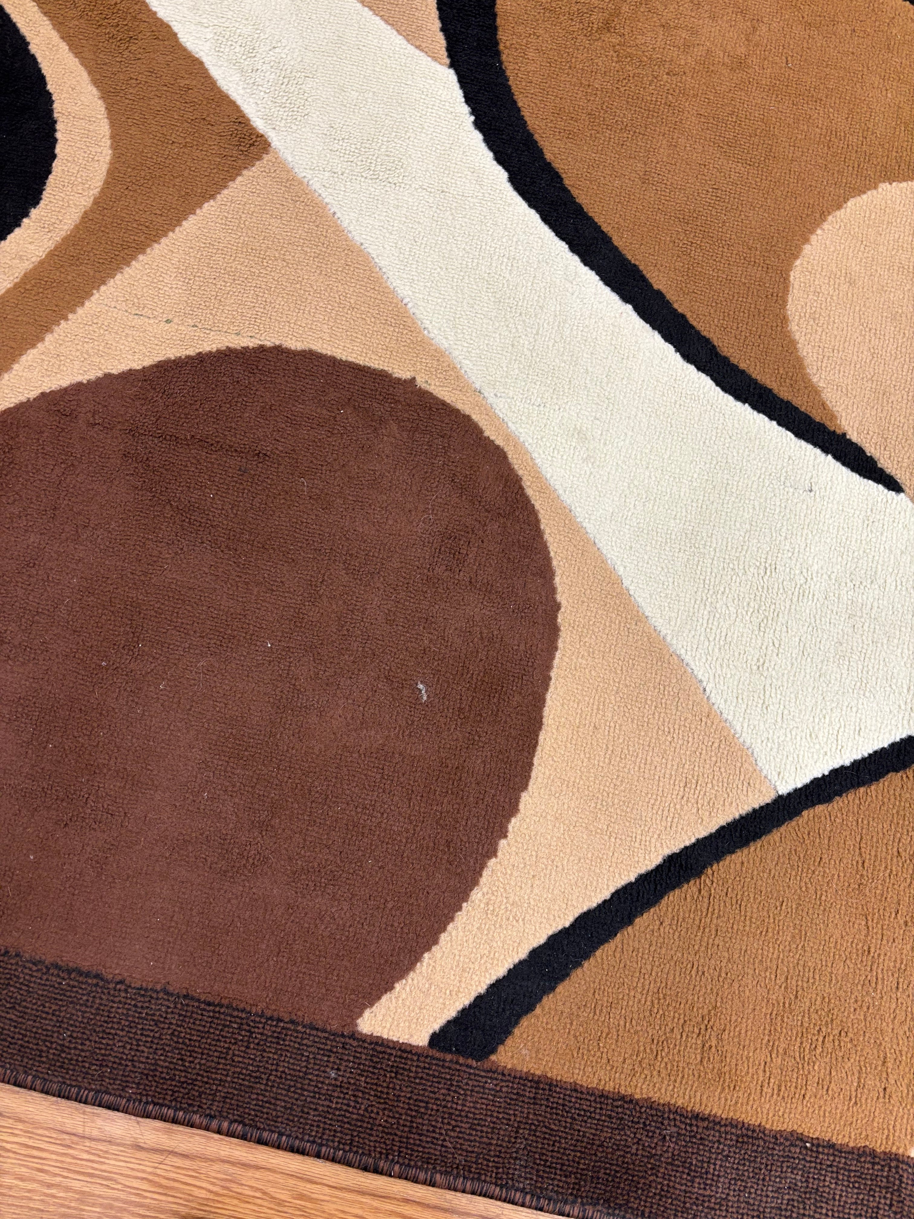Abstract Brown Rug