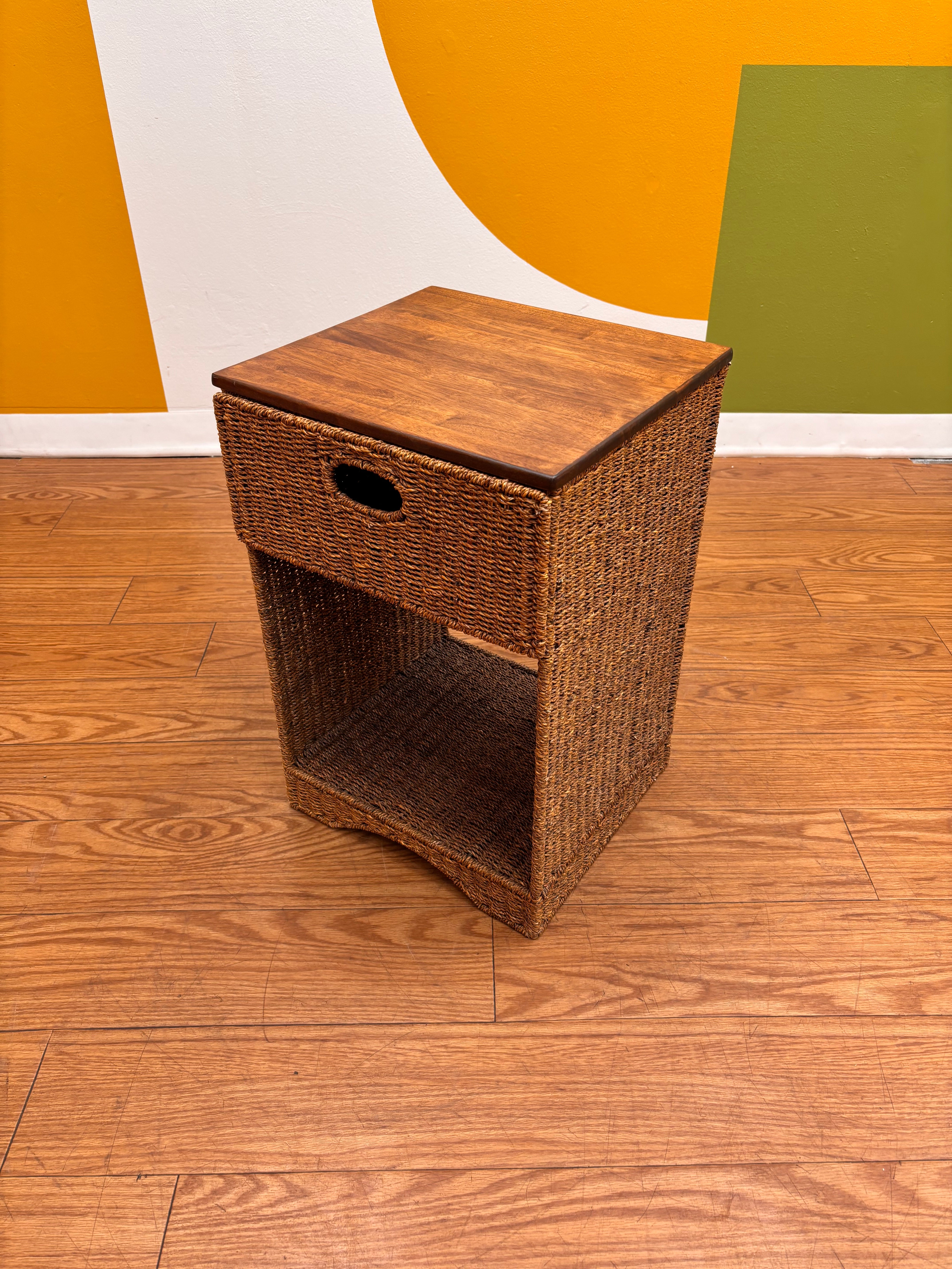 Wicker Nightstand