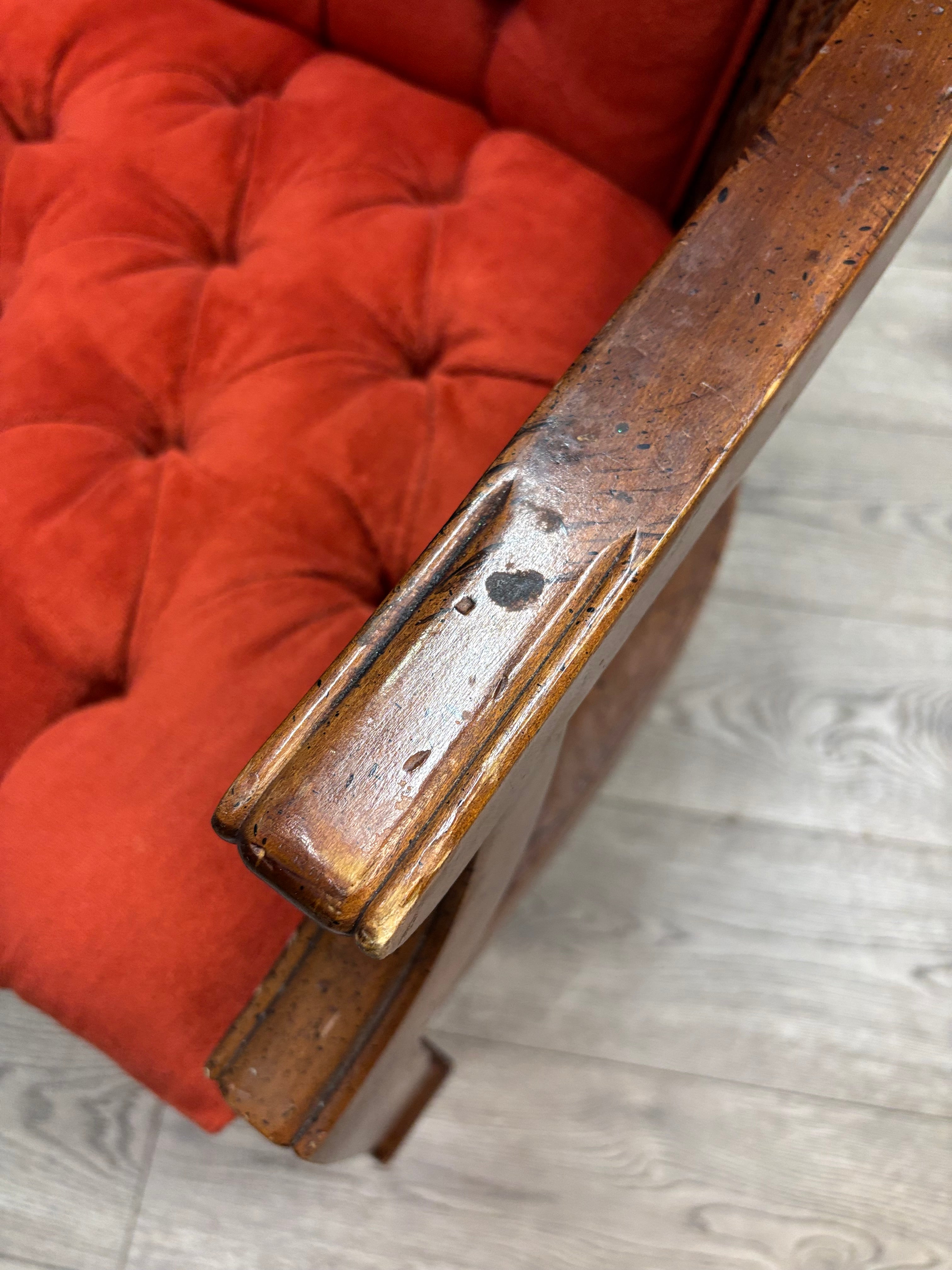 Red Tufted Armchair (4 available)