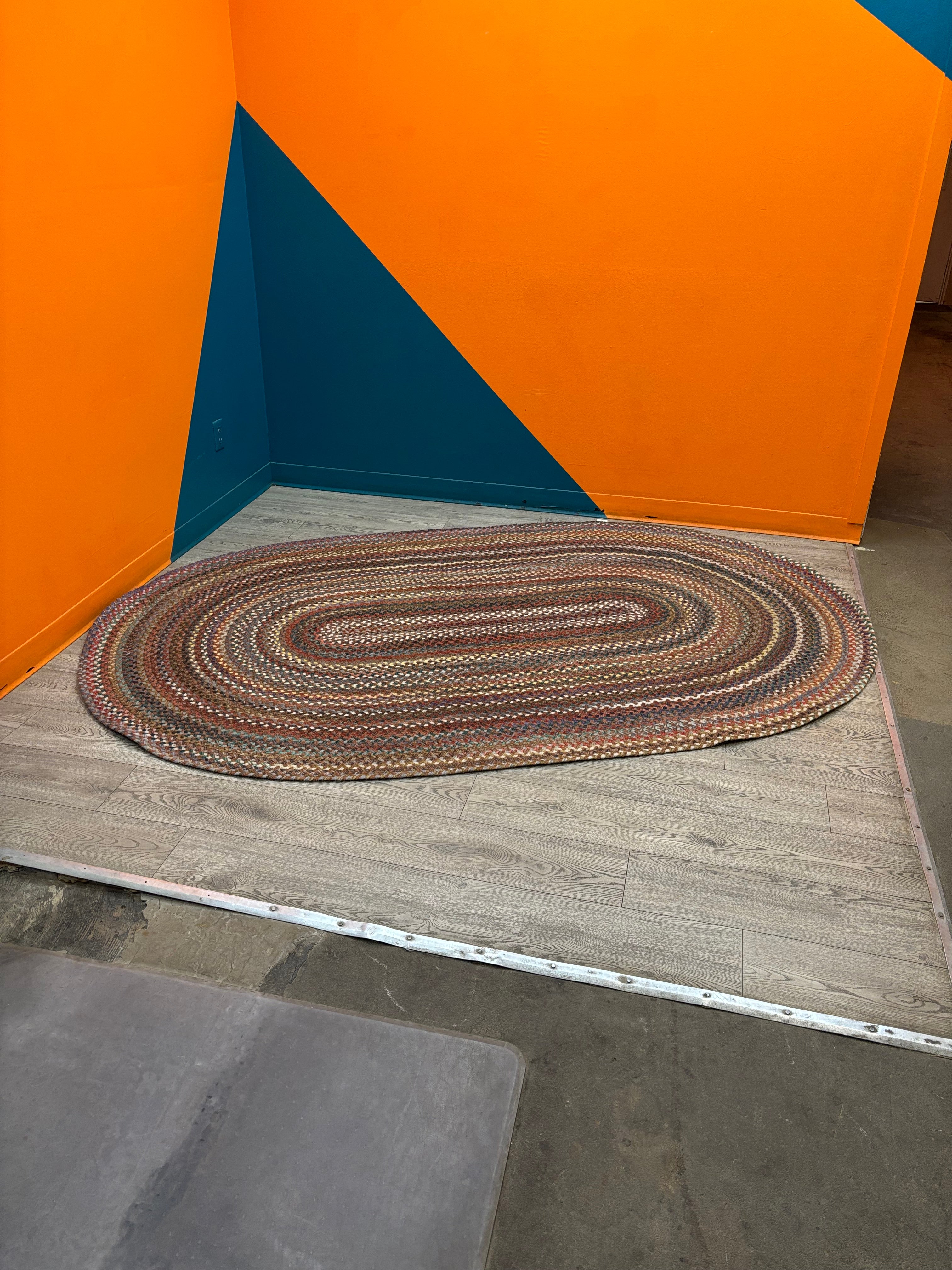 Woven Oval Area Rug #1