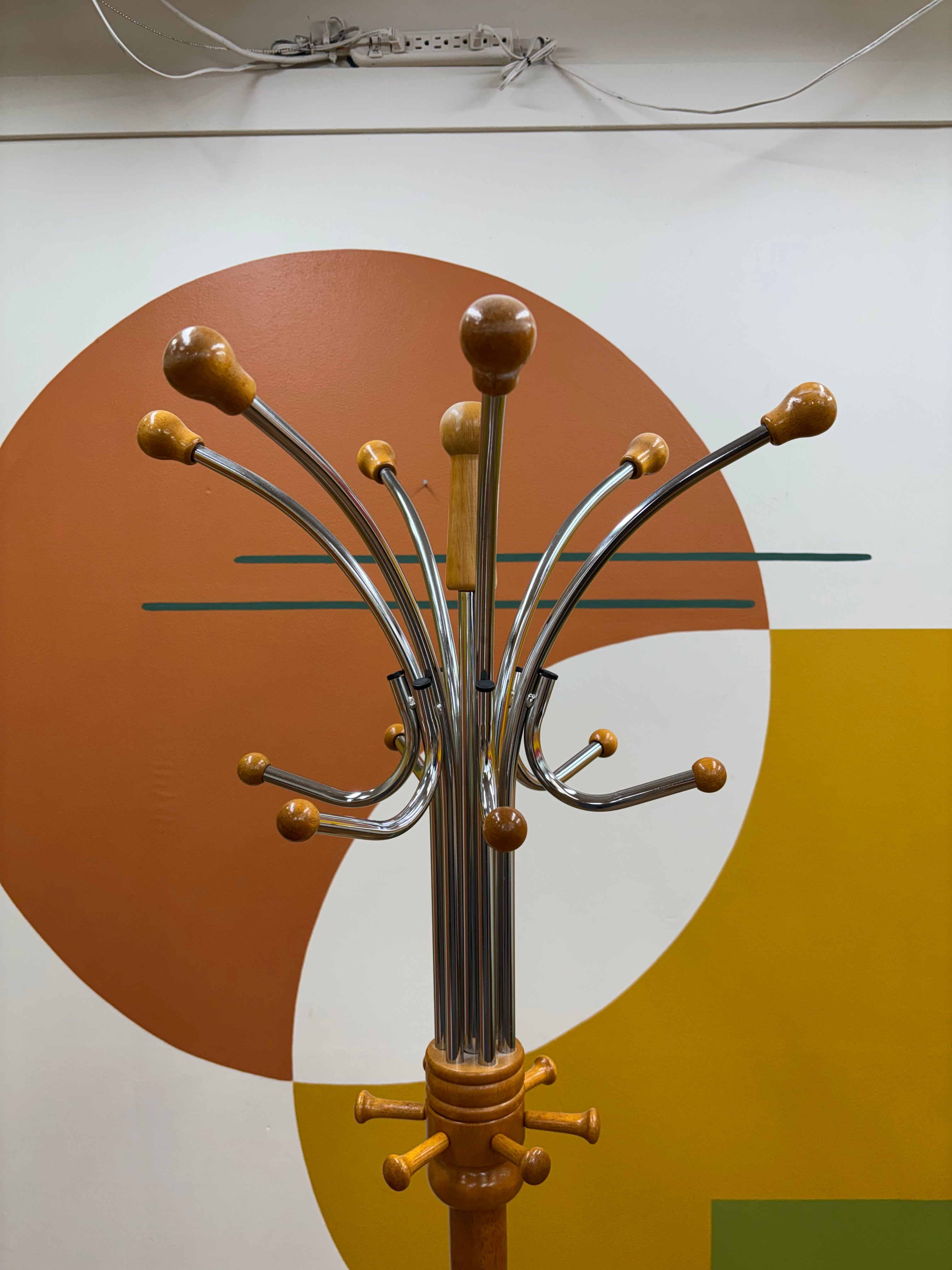 Wood Freestanding Coat Rack