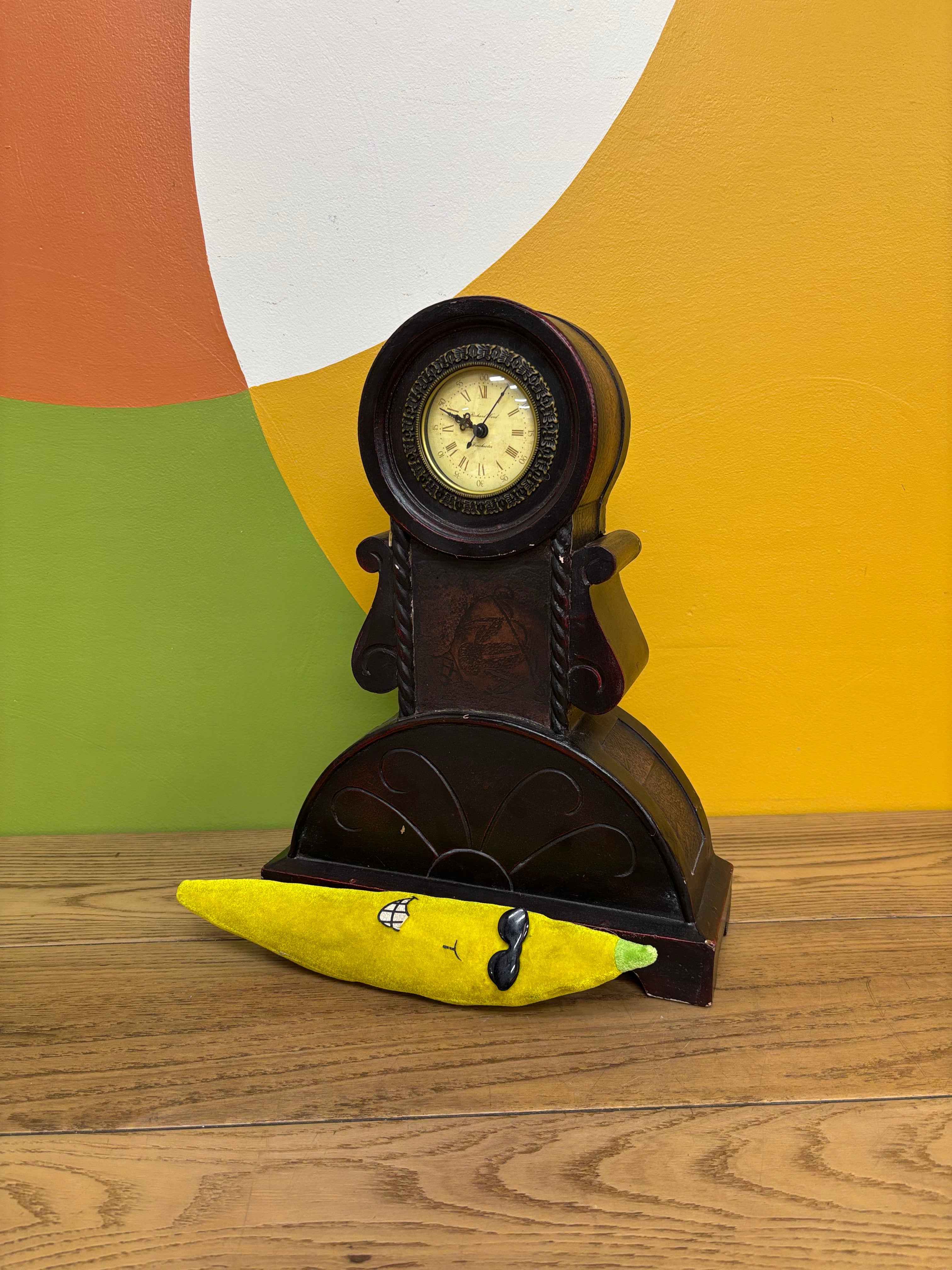 Wood Mantel Clock