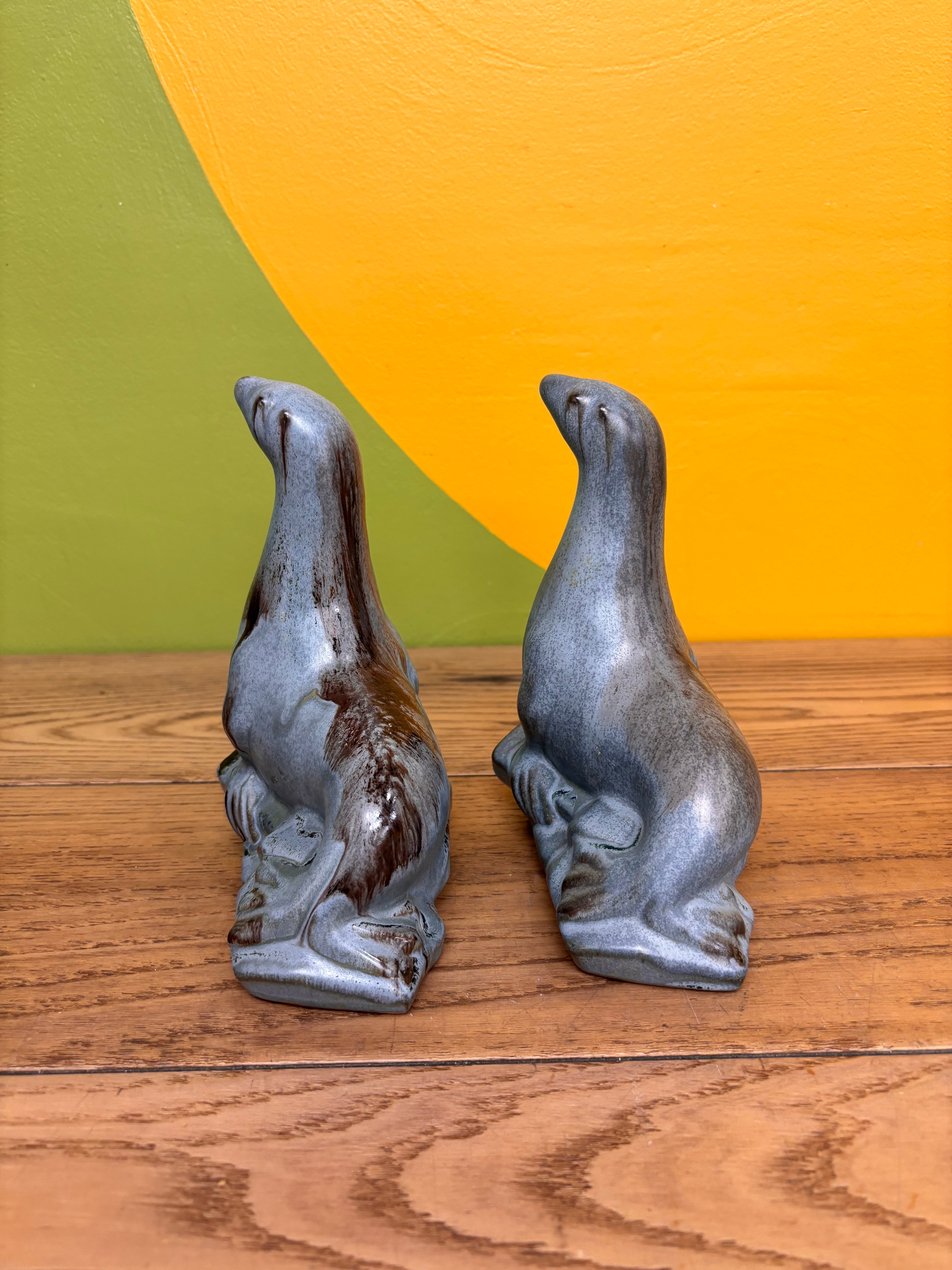 Set of 2 Seal Figurines