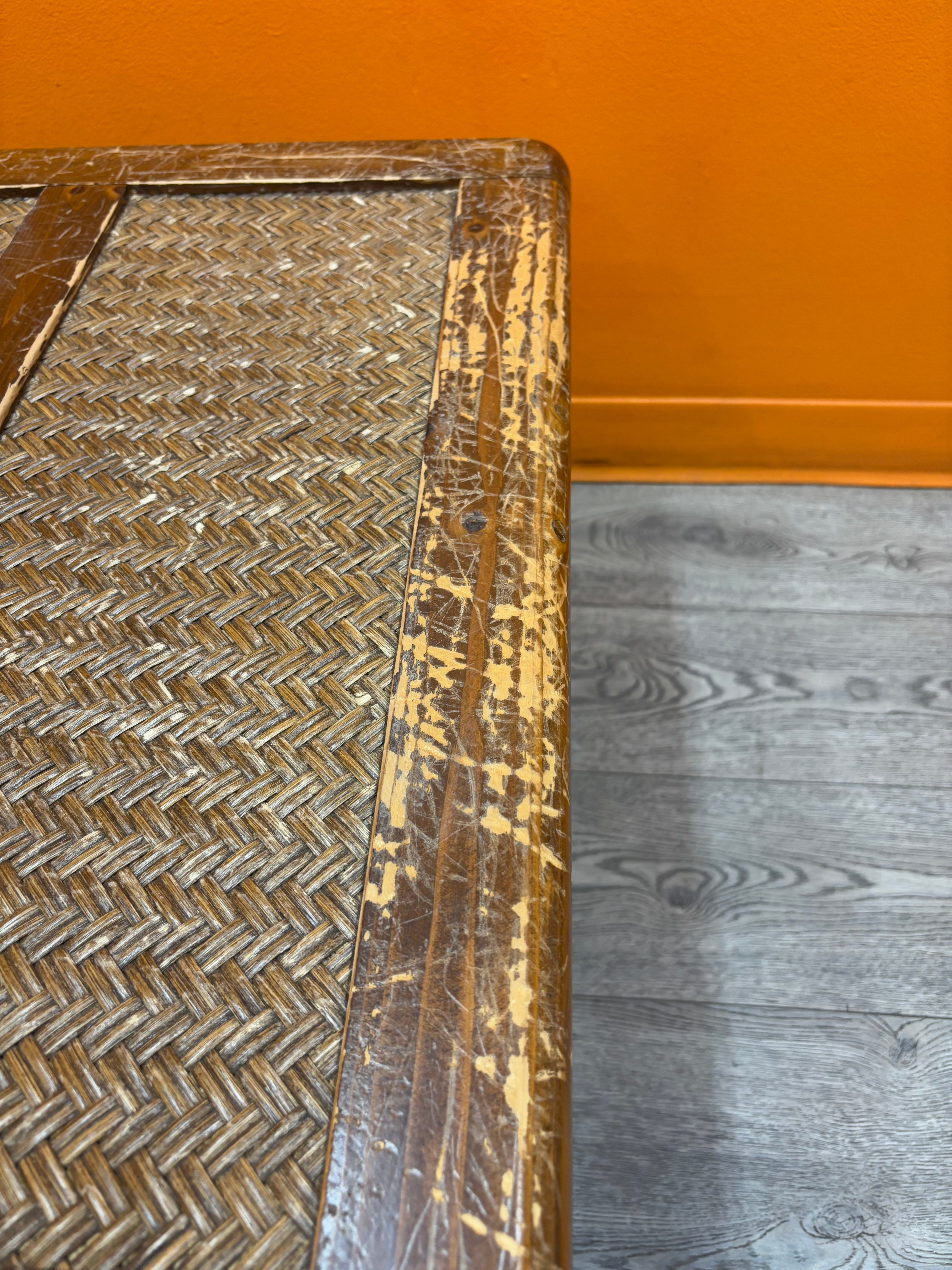 Large Rattan Chest