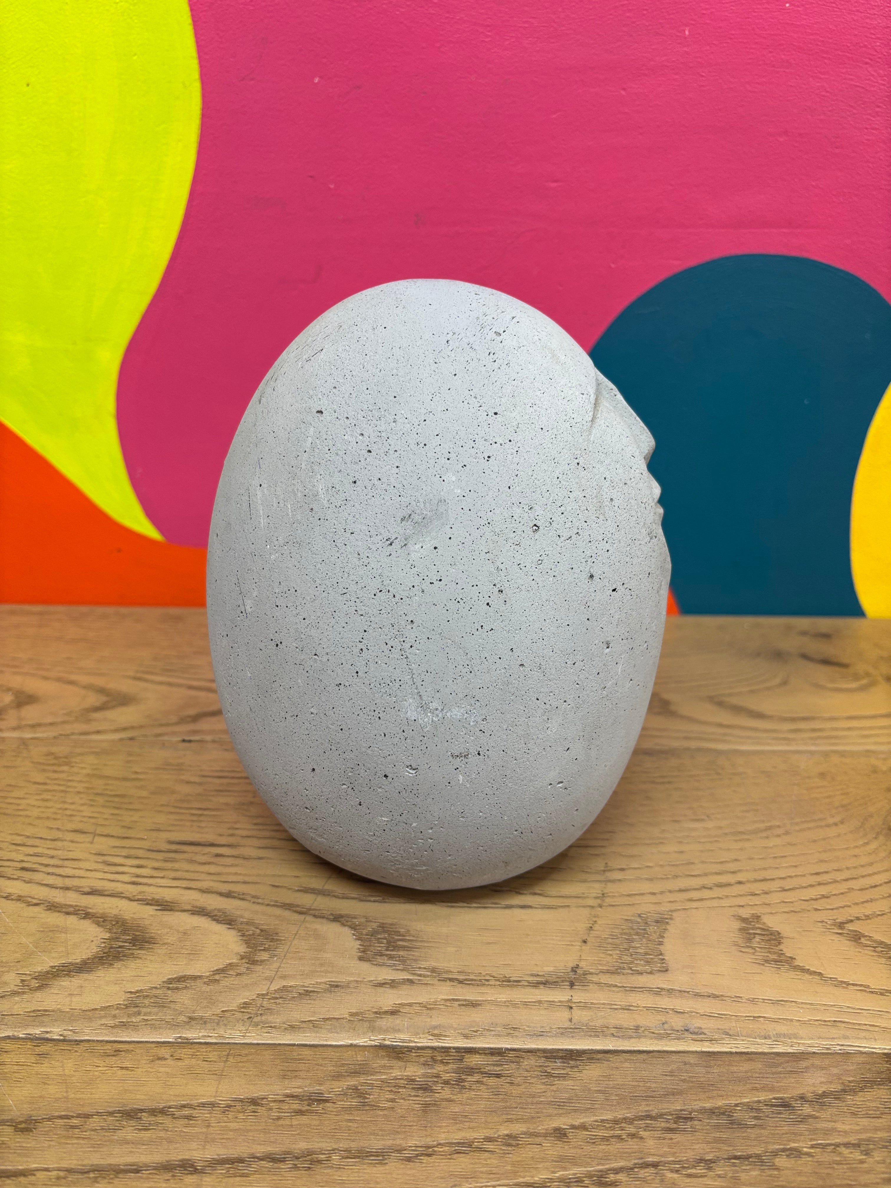 Egg Shaped Stone Sculpture