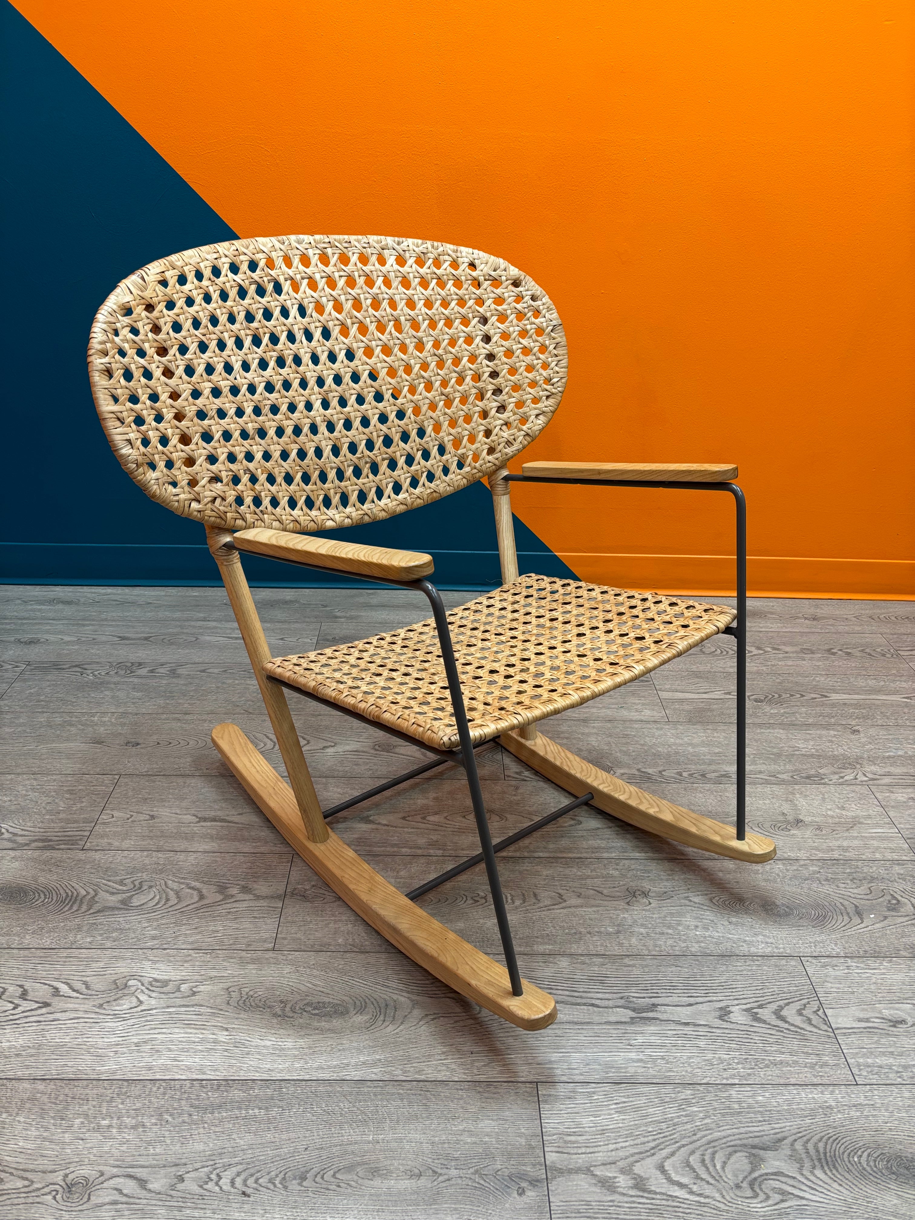 Cane Webbing Rocking Chair