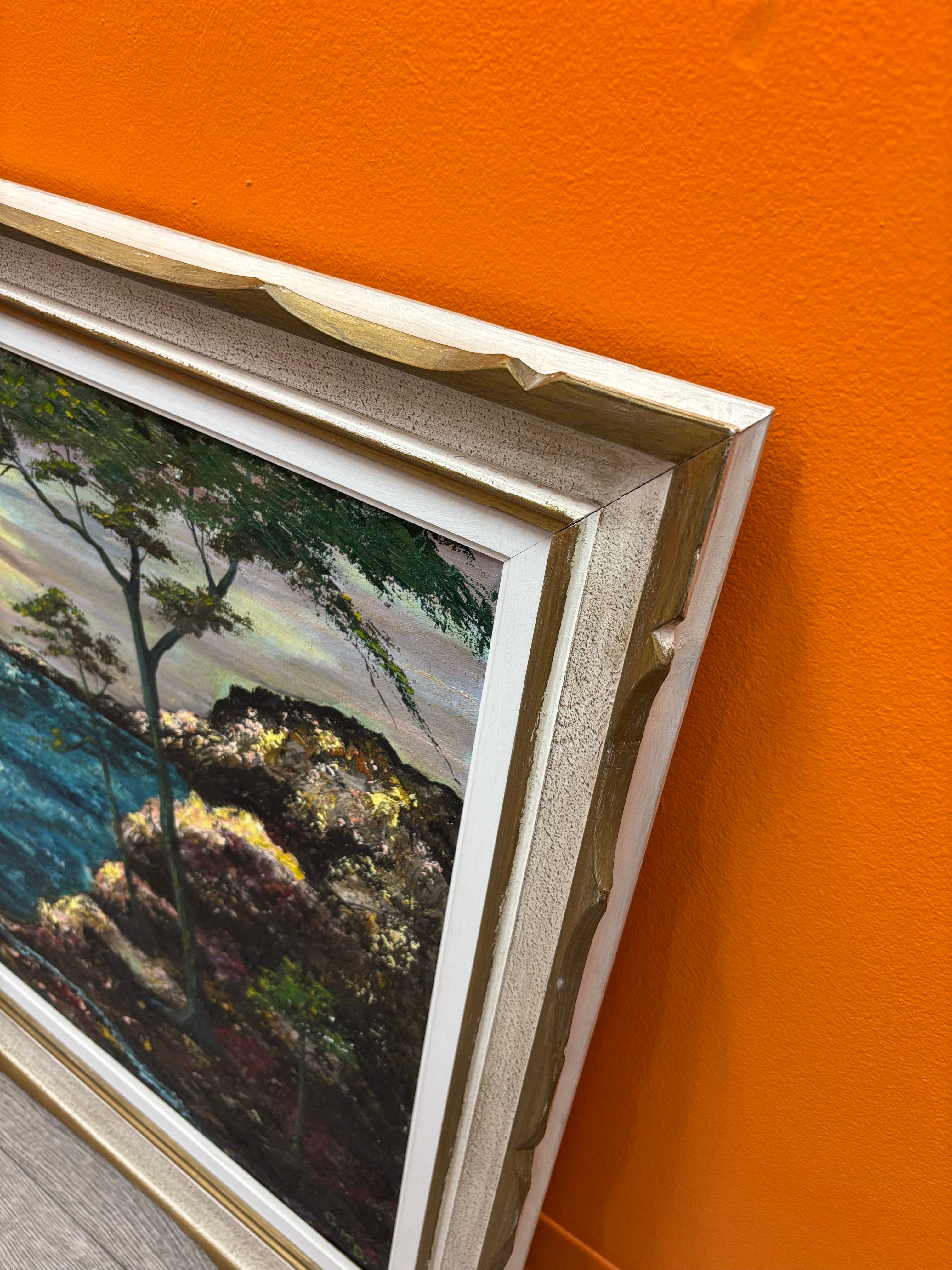 Framed Ocean Painting