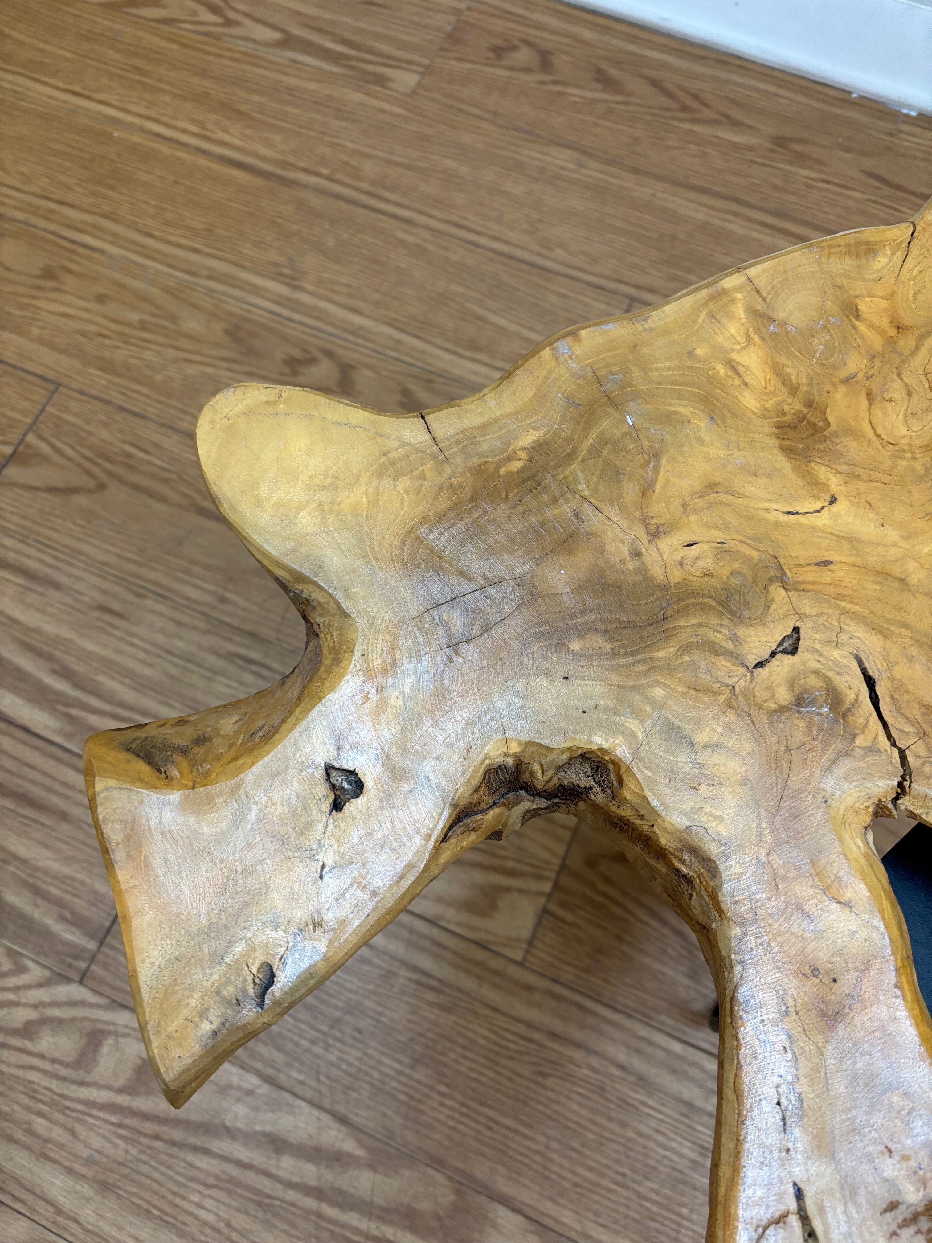 Live Edge Wood Side Table
