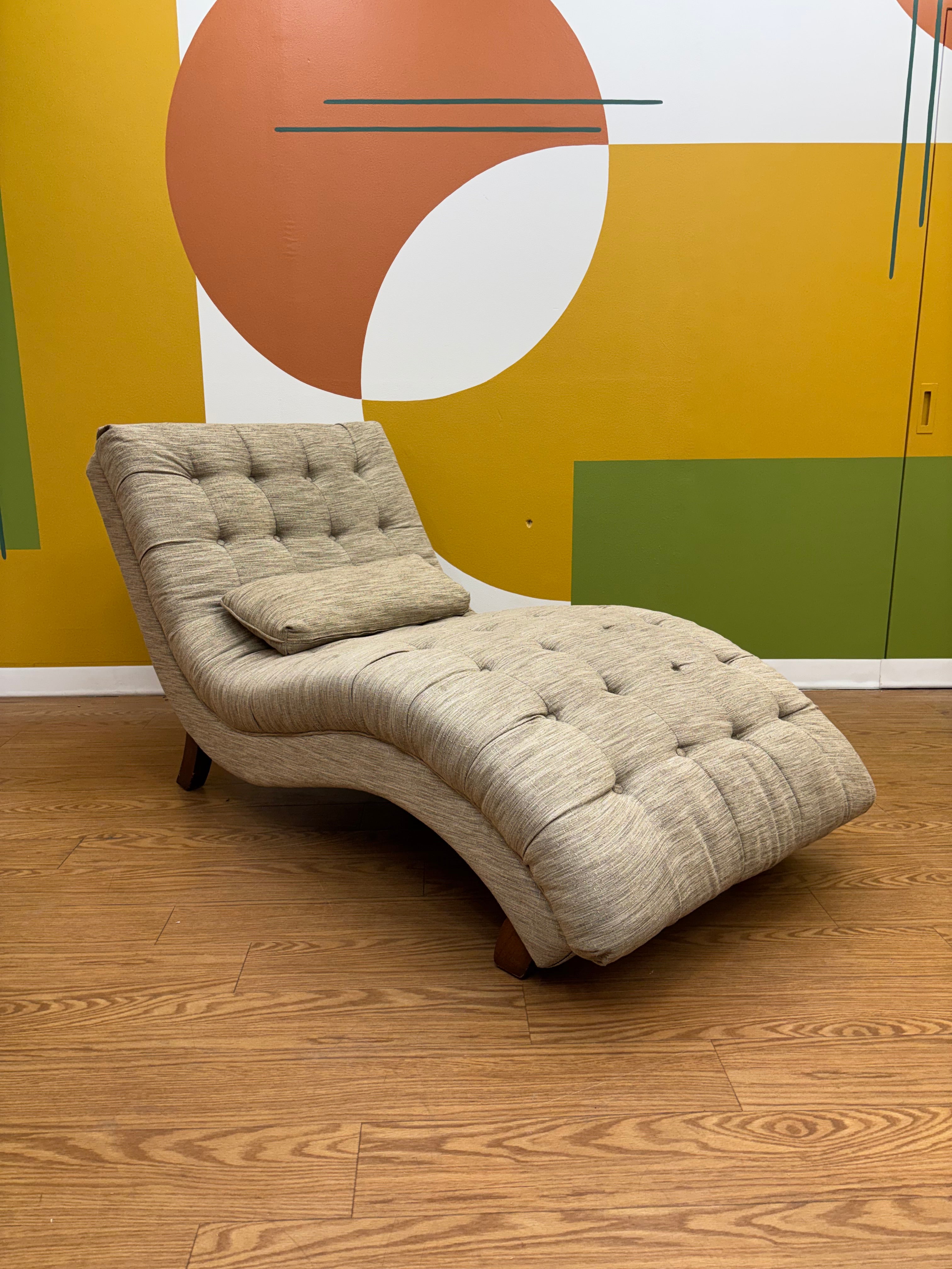 Beige Chaise Lounger