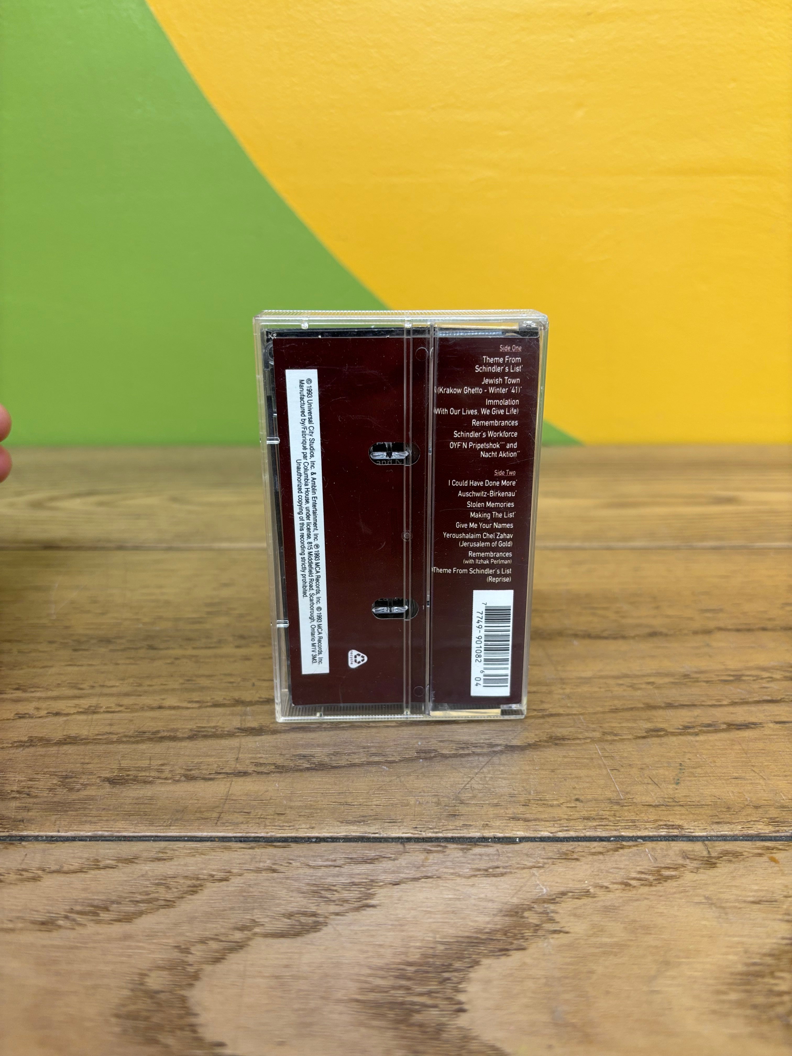Schindler's List Original Soundtrack Cassette