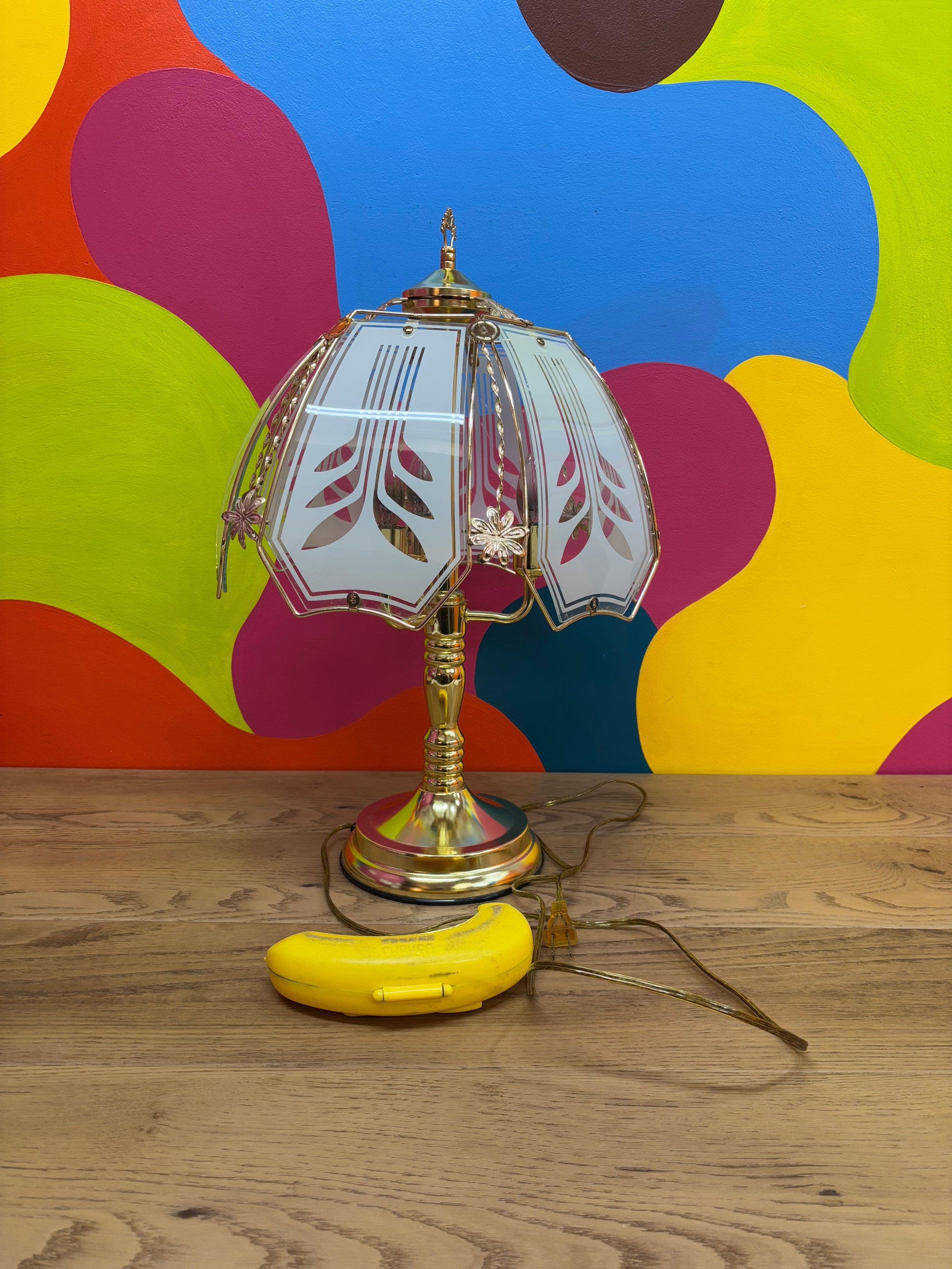 Gold & Glass Touch Lamp