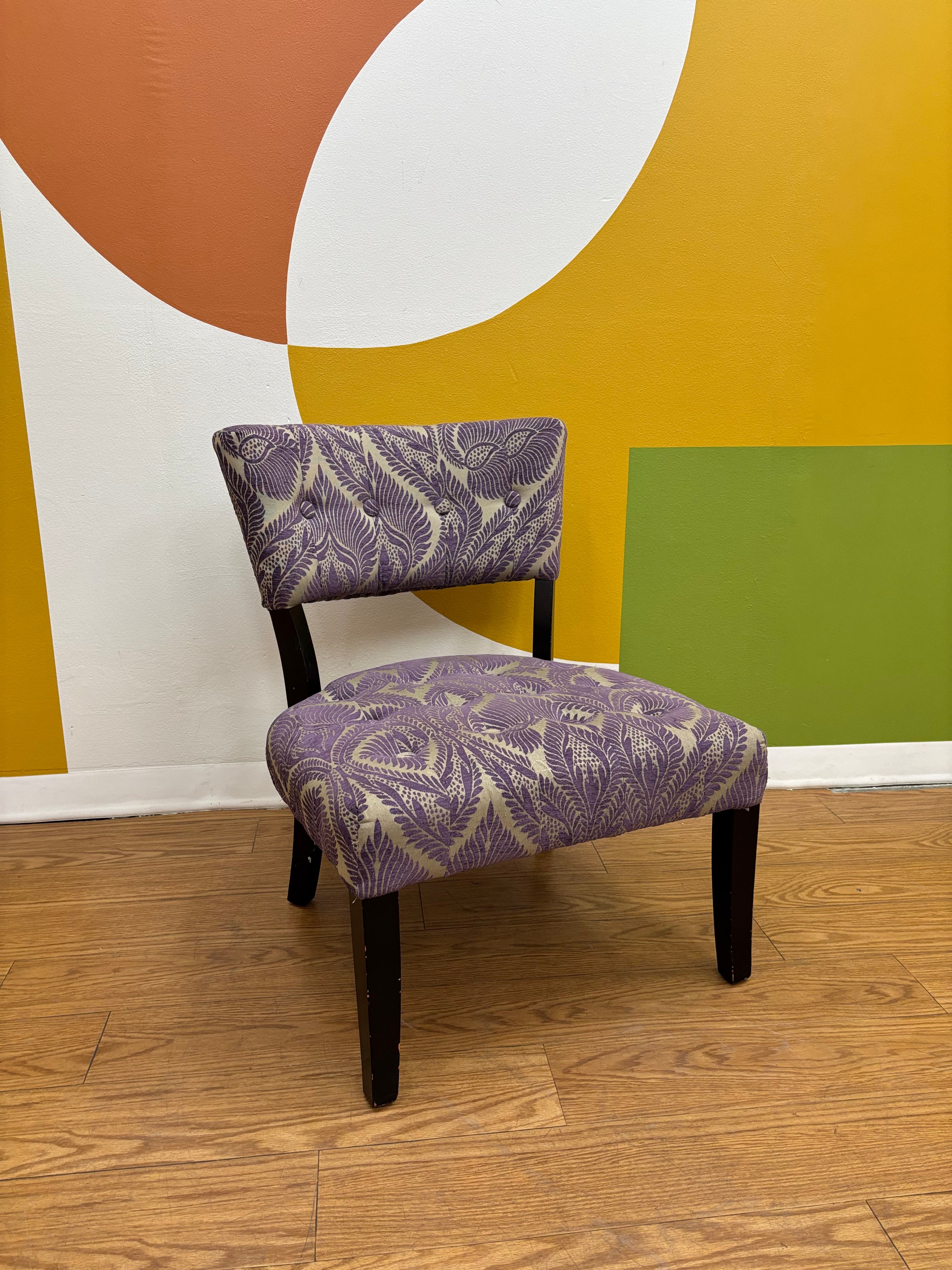 Purple Accent Chair
