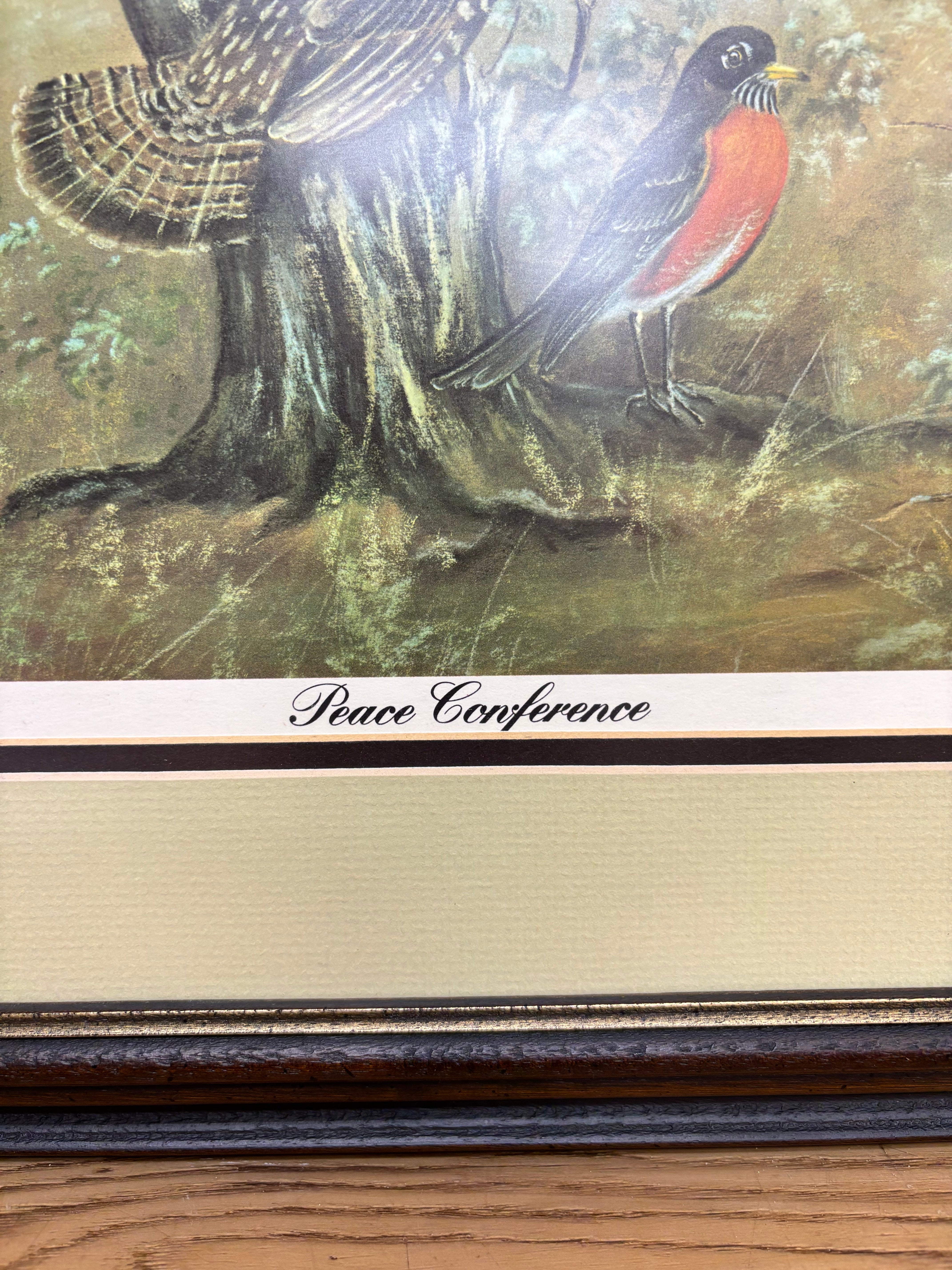 Framed "Peace Conference" Art