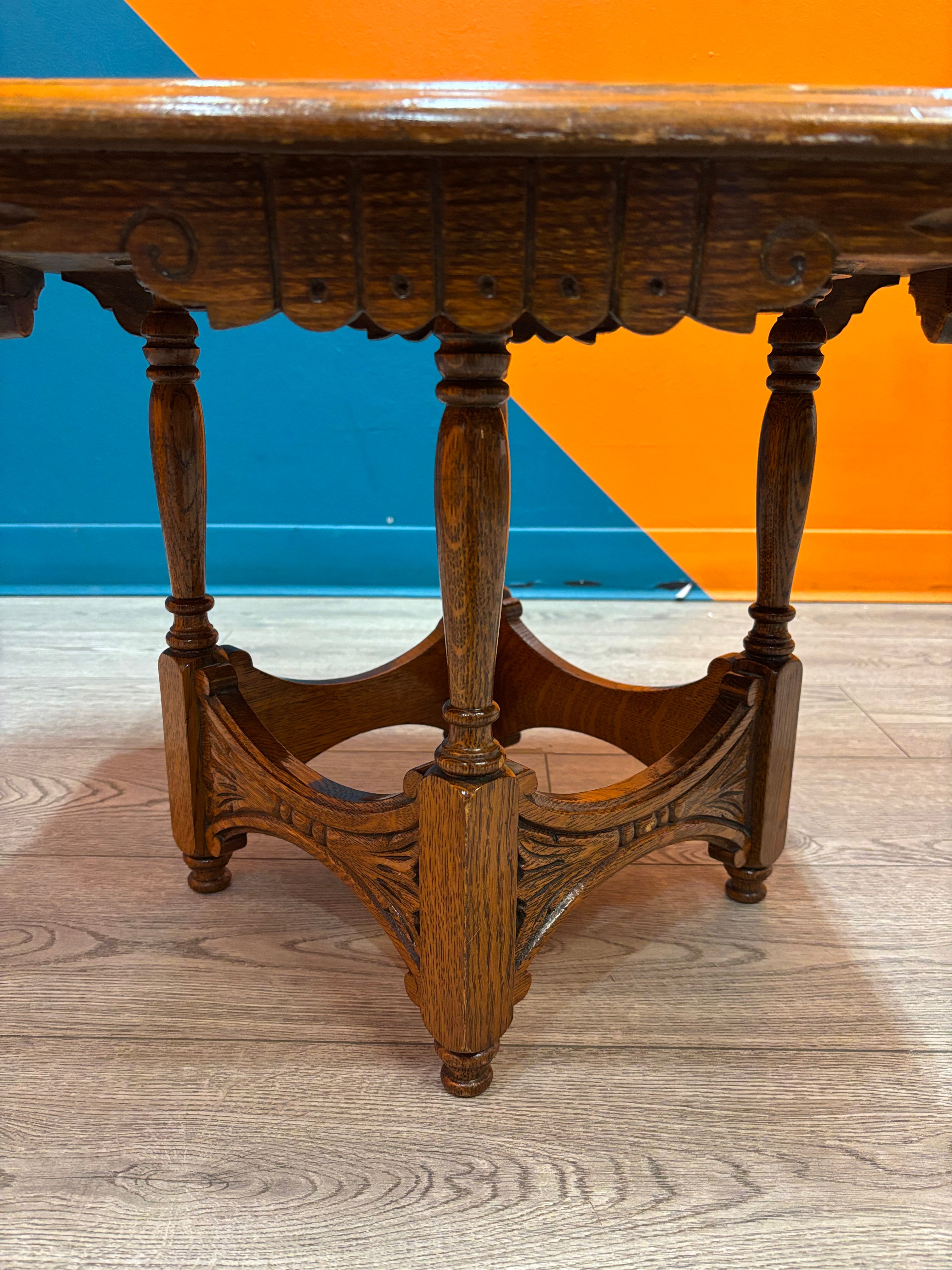 Wood Carved Table