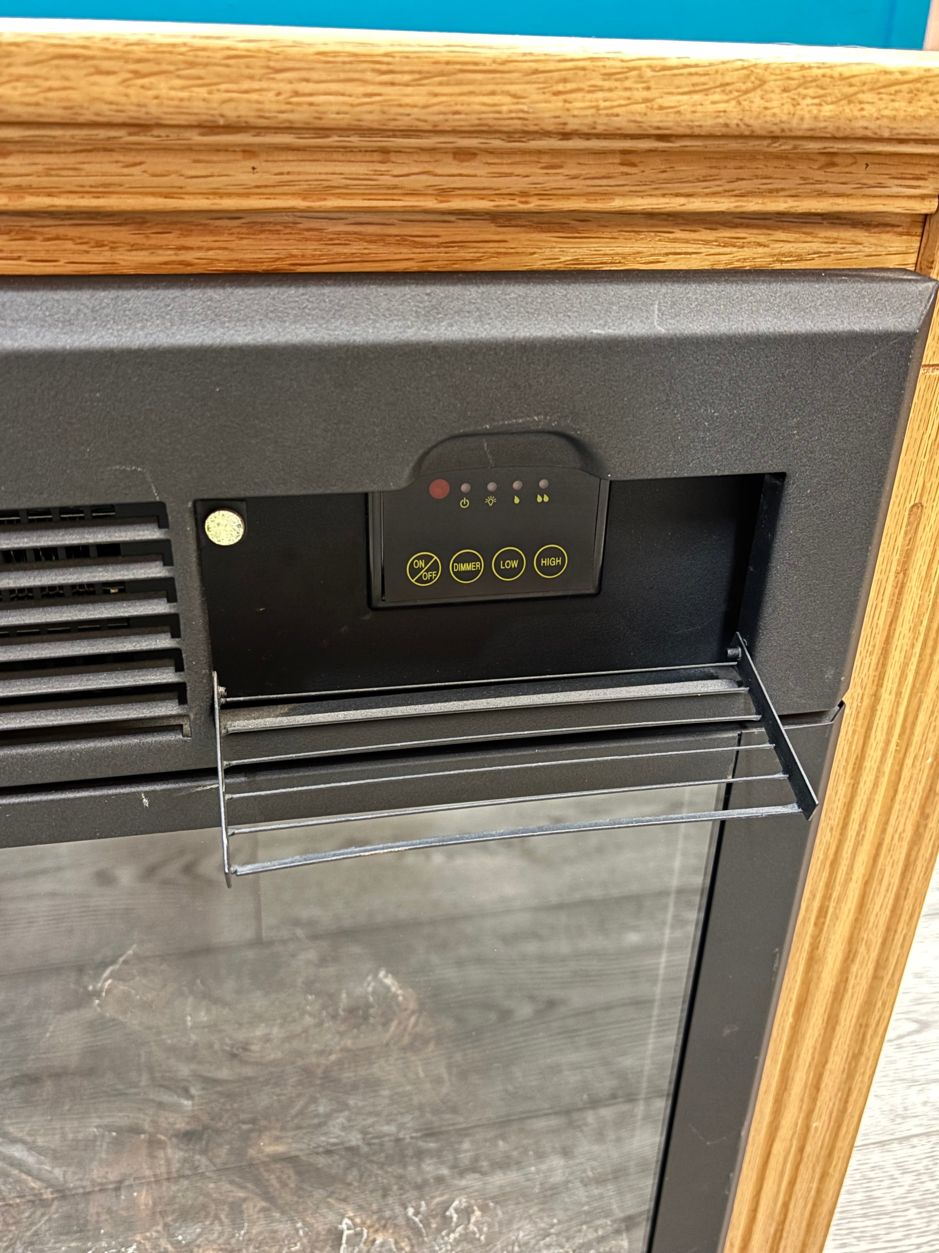 Rolling Electric Fireplace (Heat Surge)