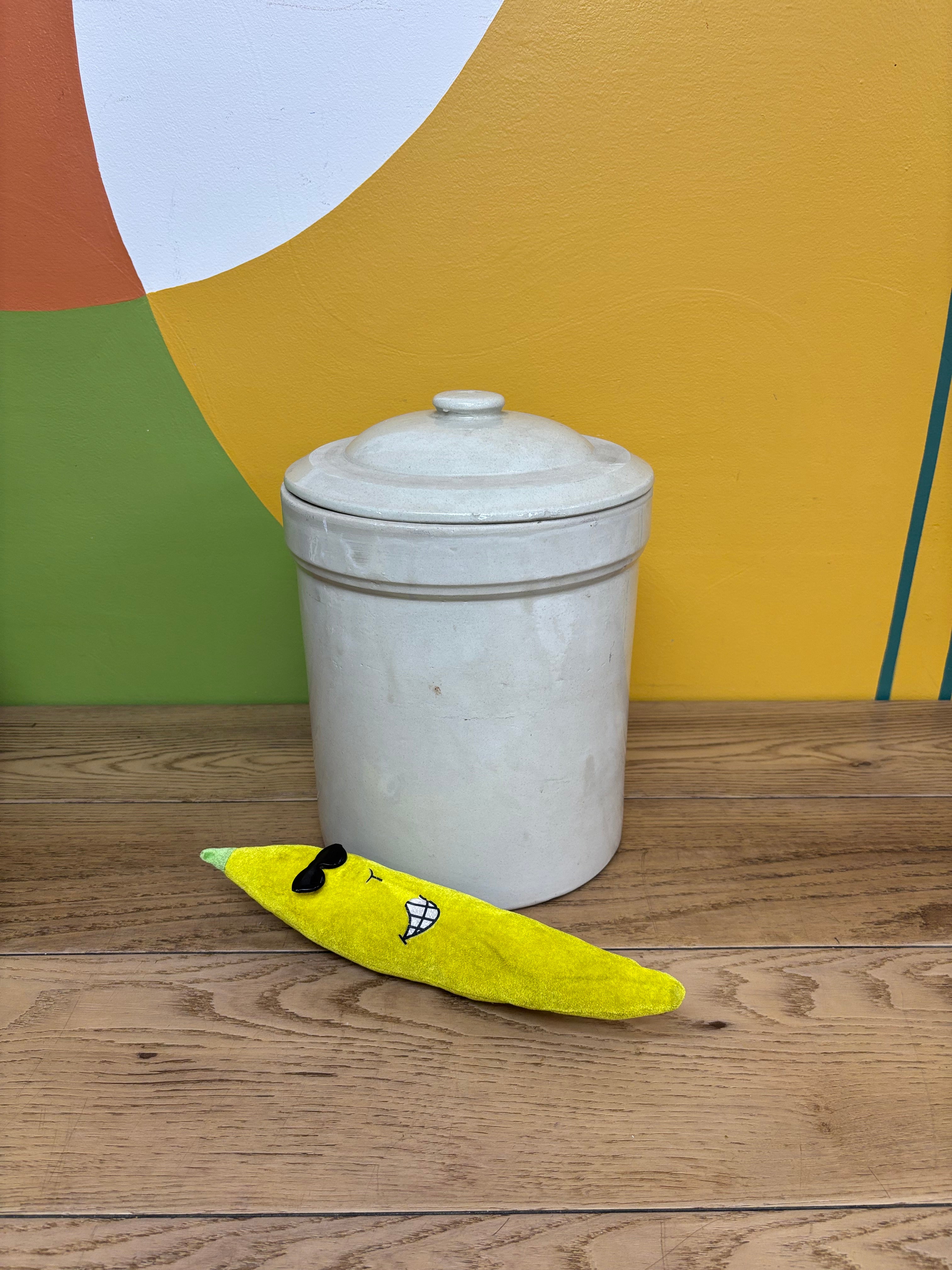 Stoneware Crock - 2 Gallon with Lid