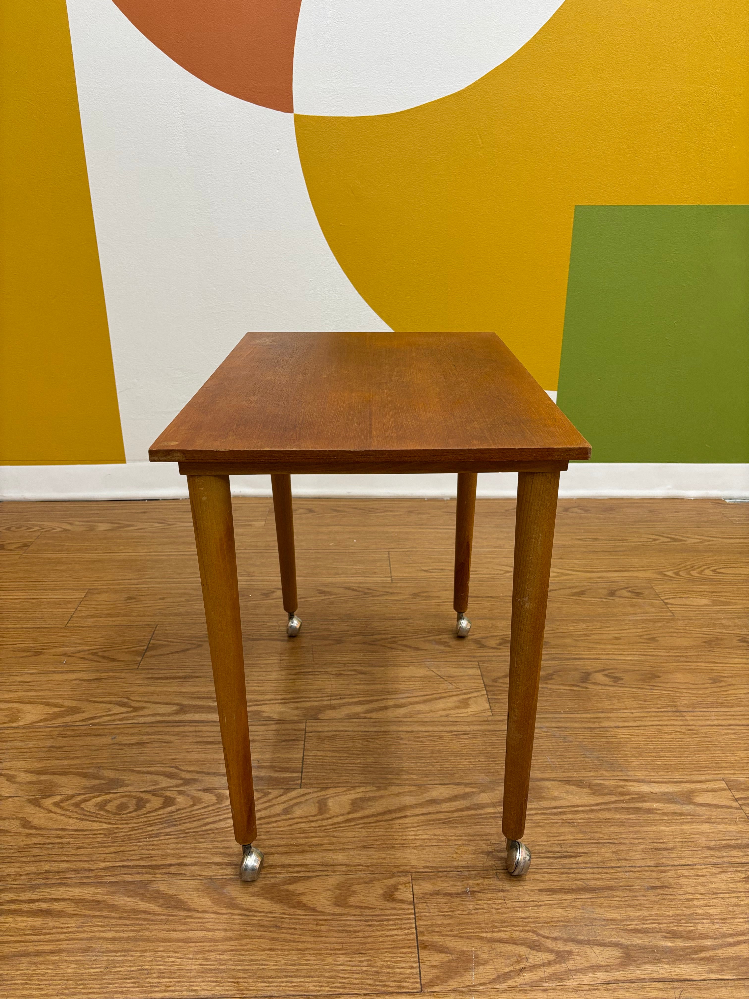 Rolling Side Table