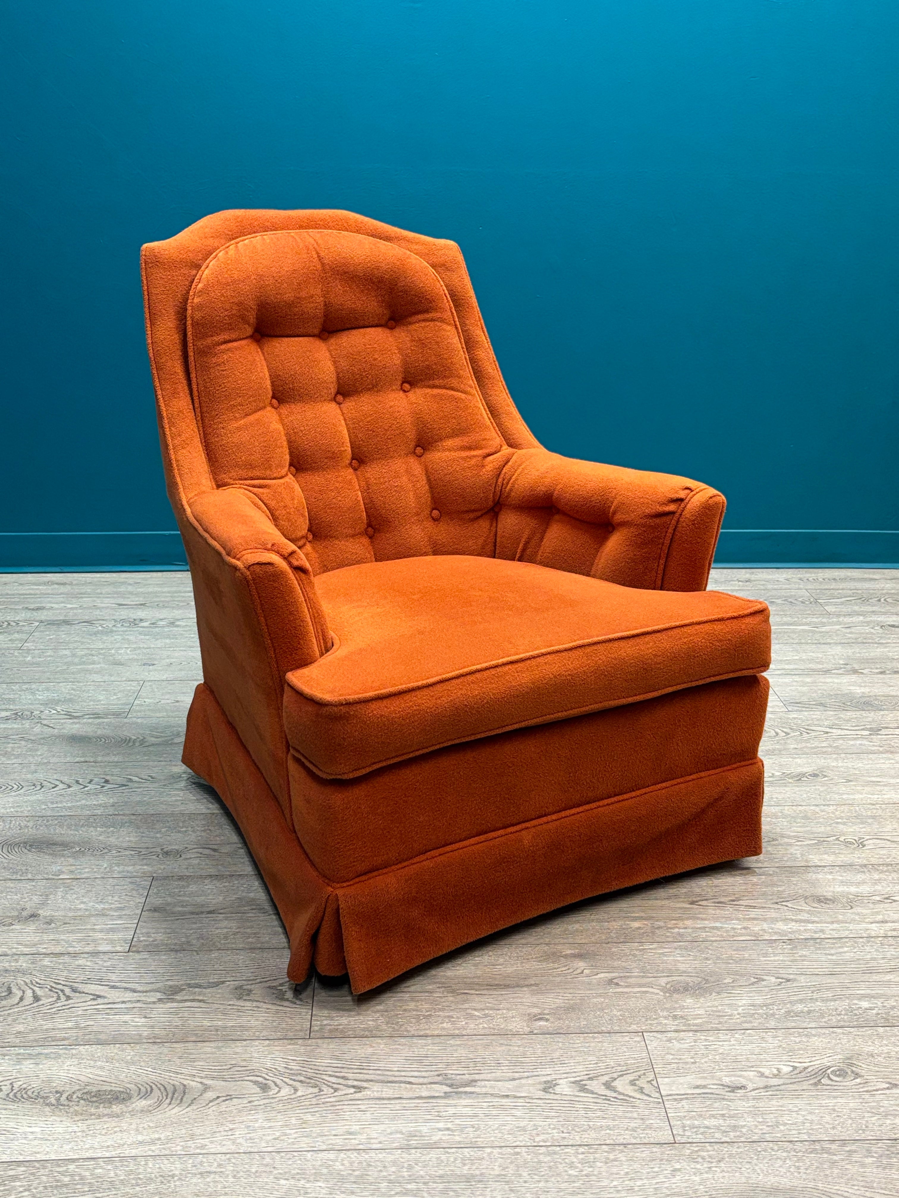 Orange Swivel Chair