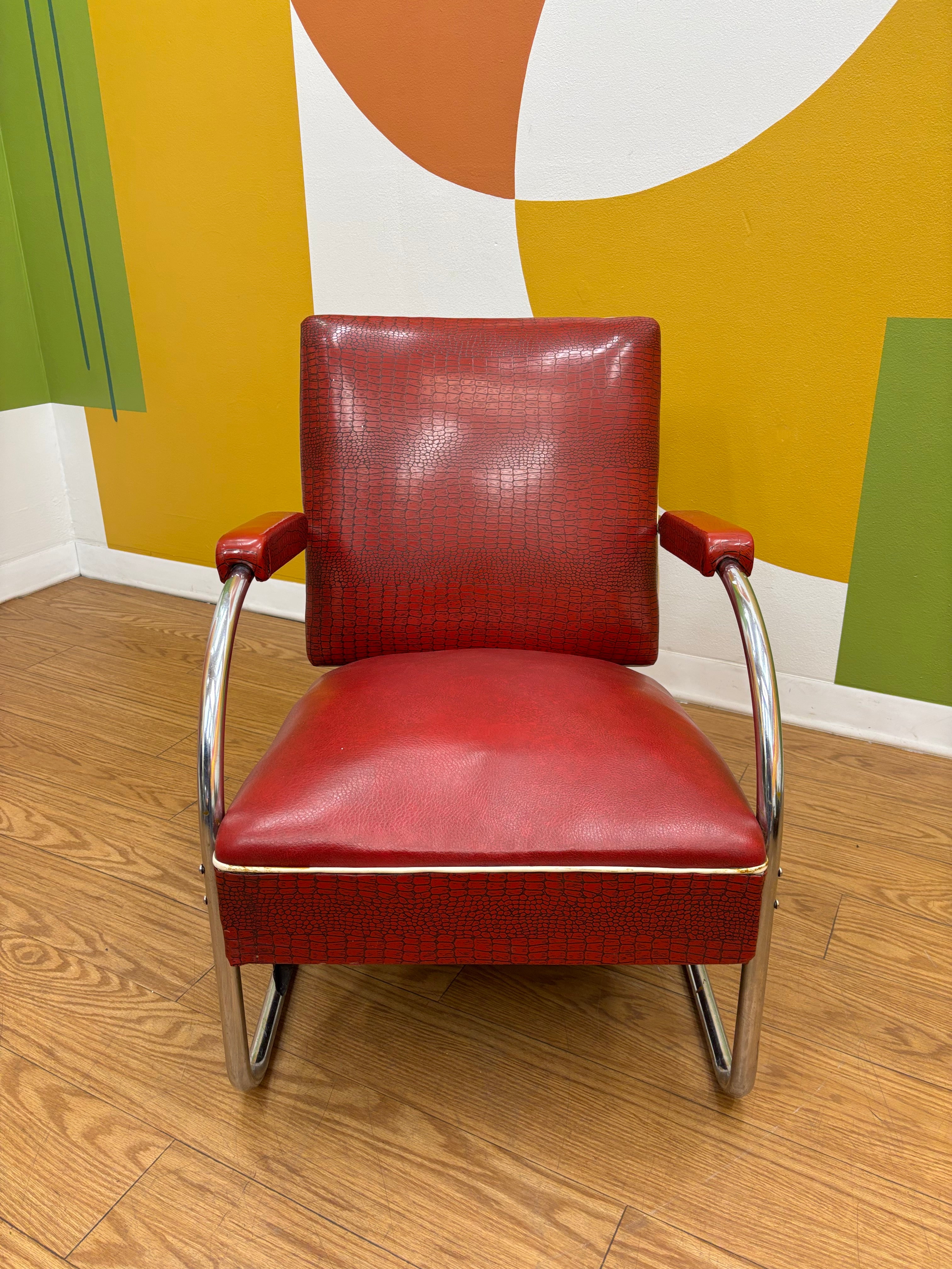 Red Lounger Chair