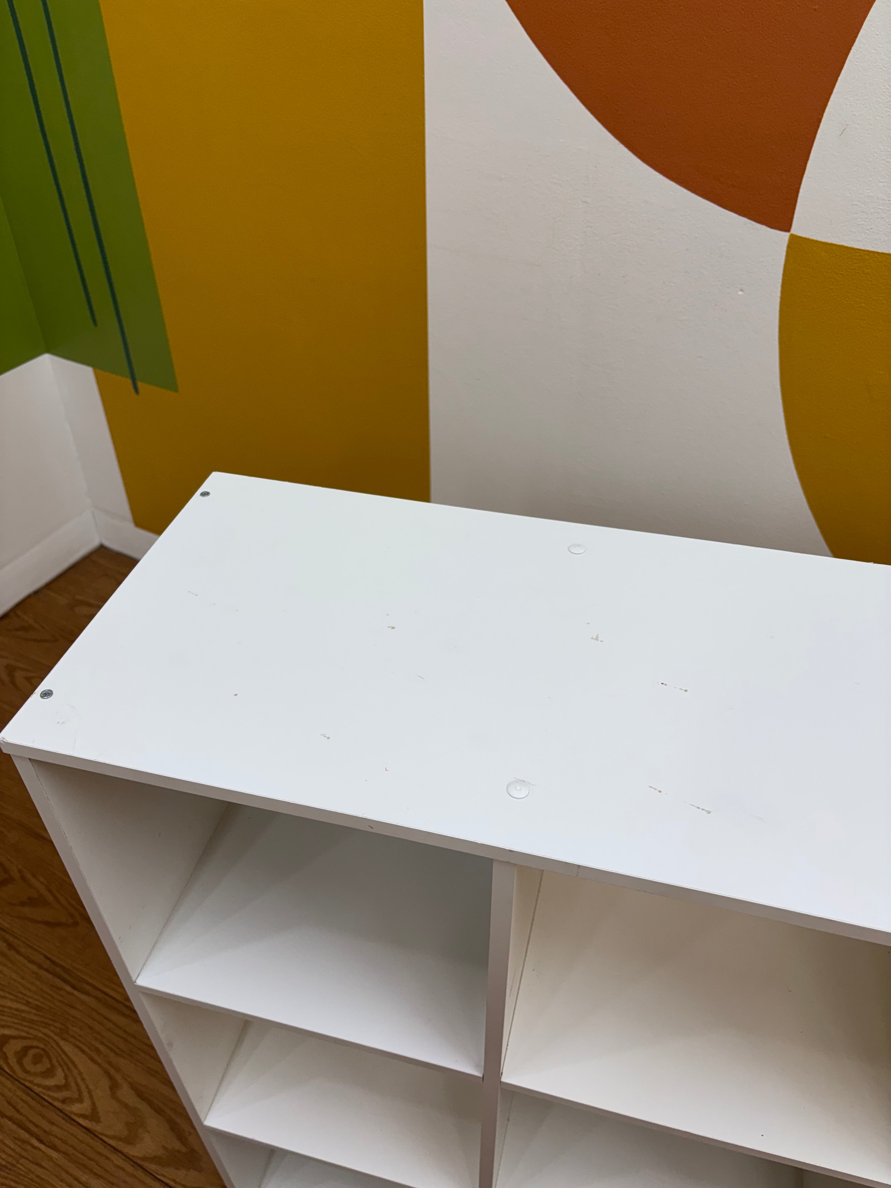 9 Cube White Shelf