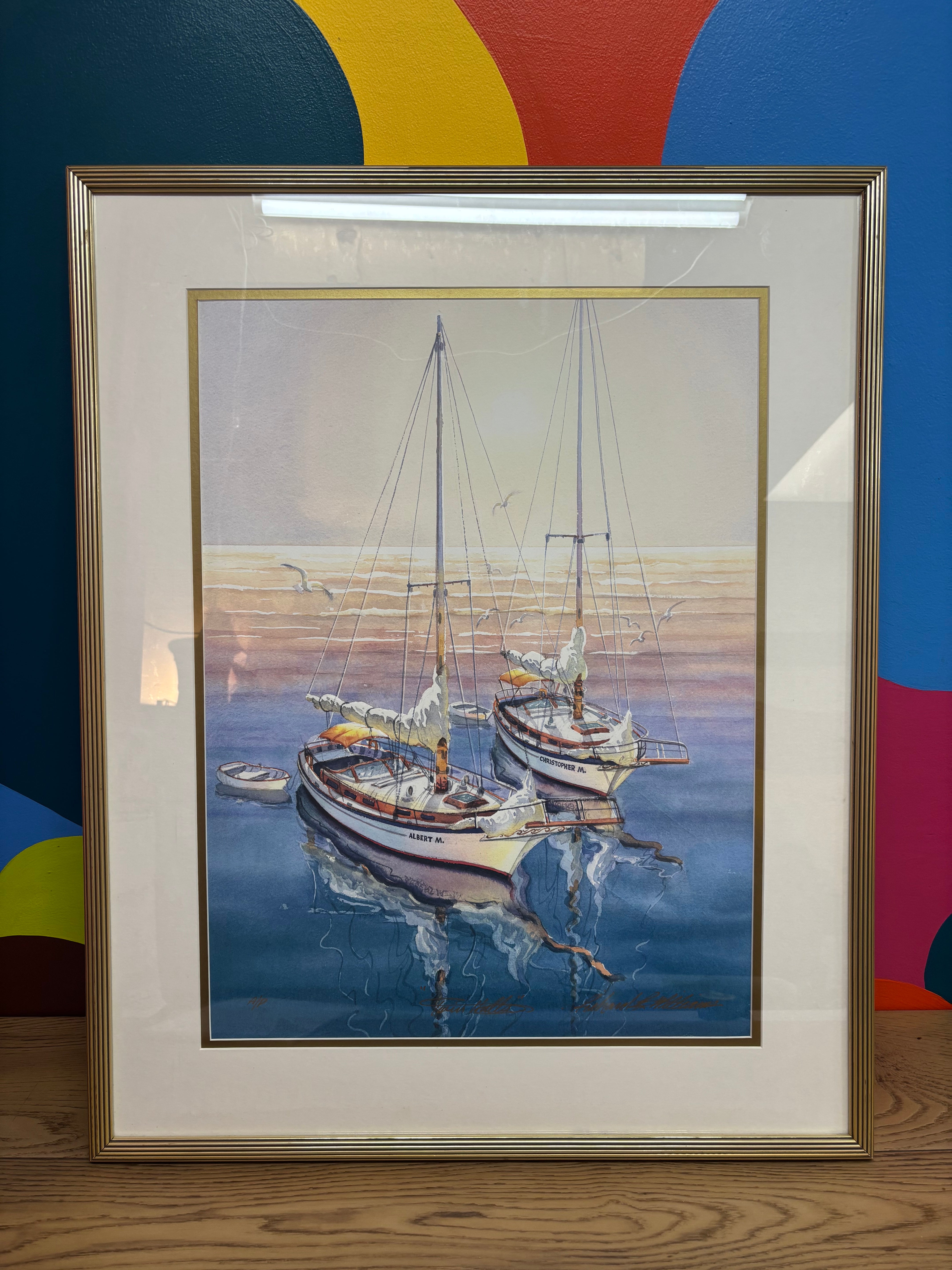 "Twin Hulls" by Richard E Williams Print