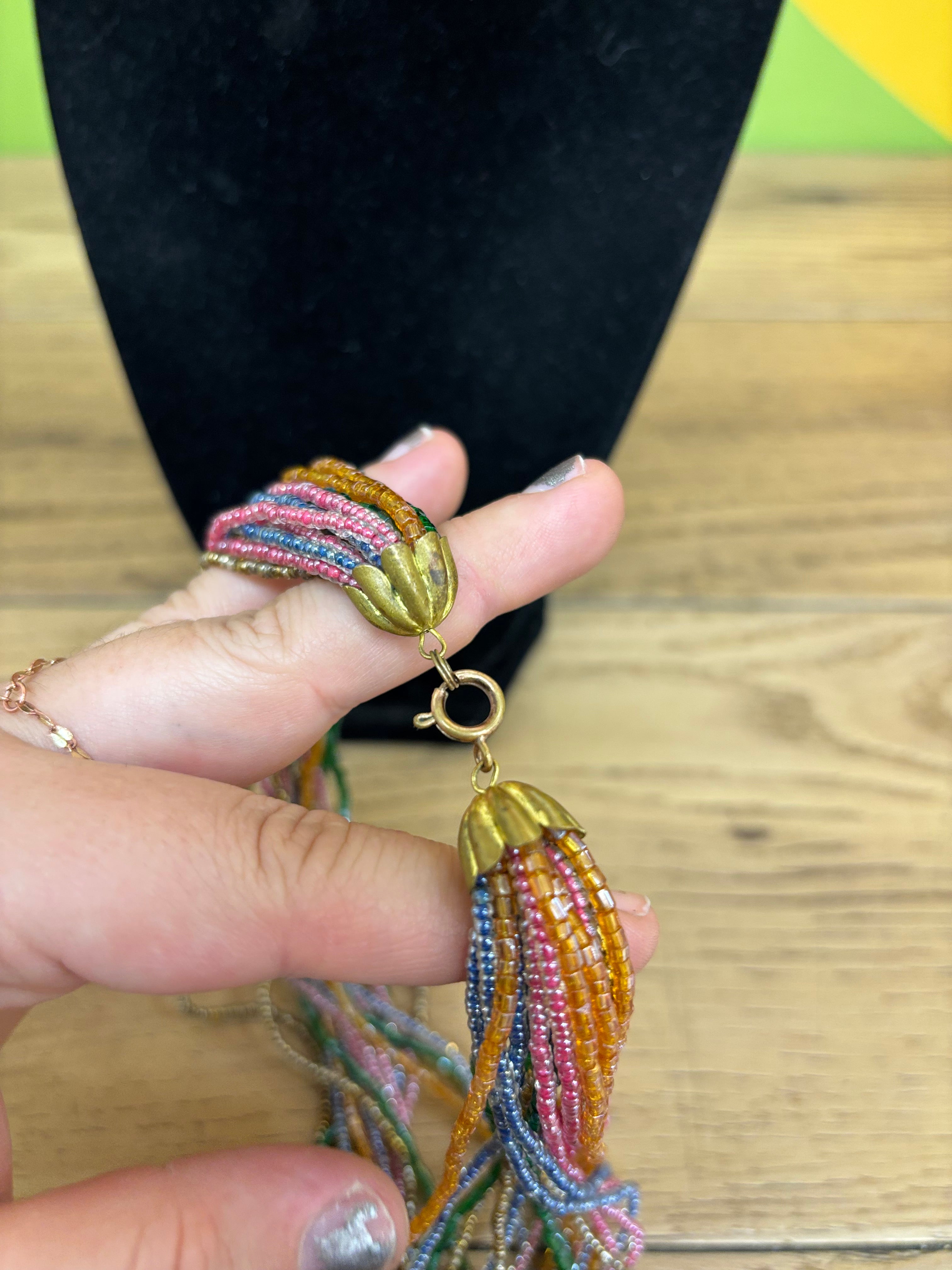 Multi Strand Bead Necklace