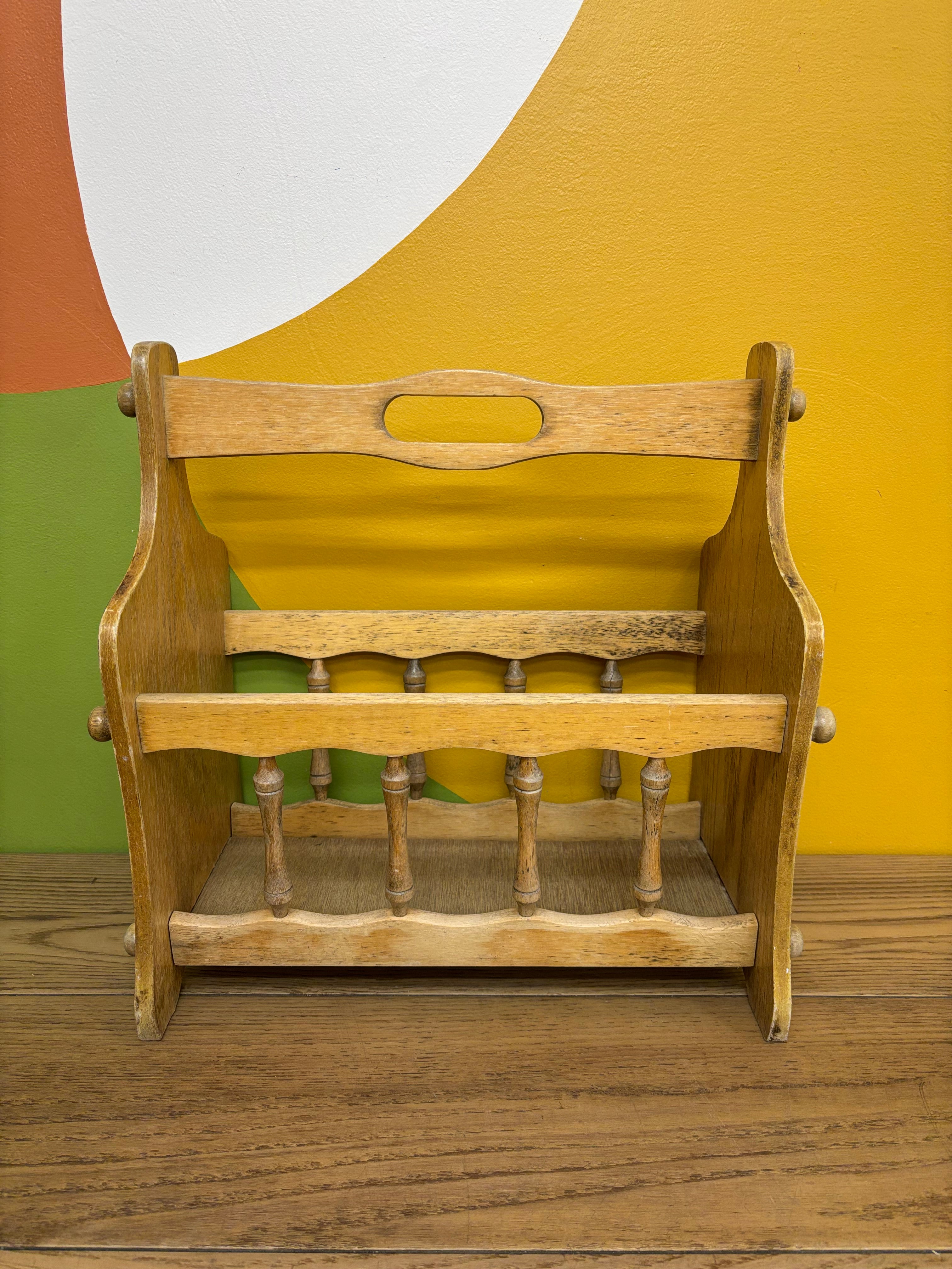 Wood Magazine Rack
