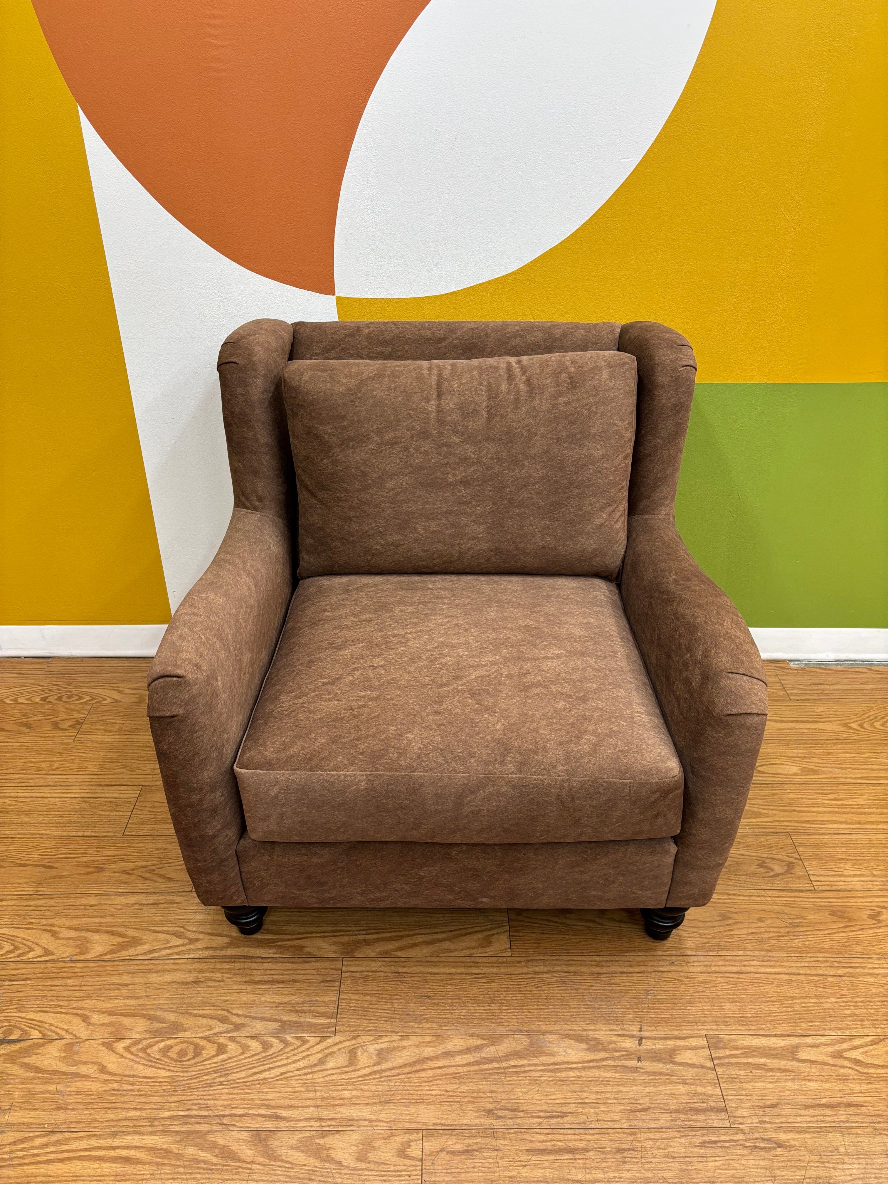 Brown Oversized Armchair