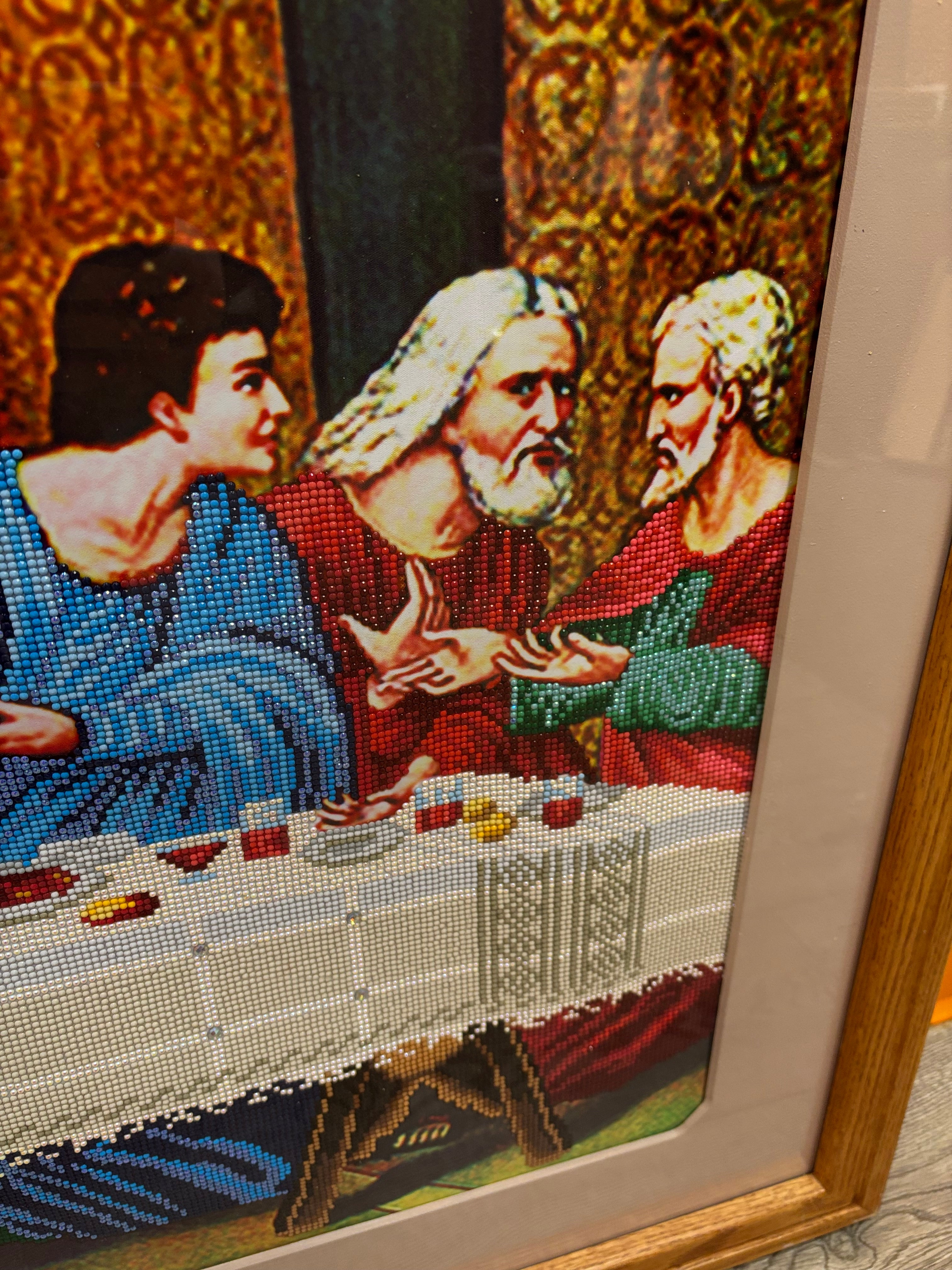 Large Bedazzled "The Last Supper" Print