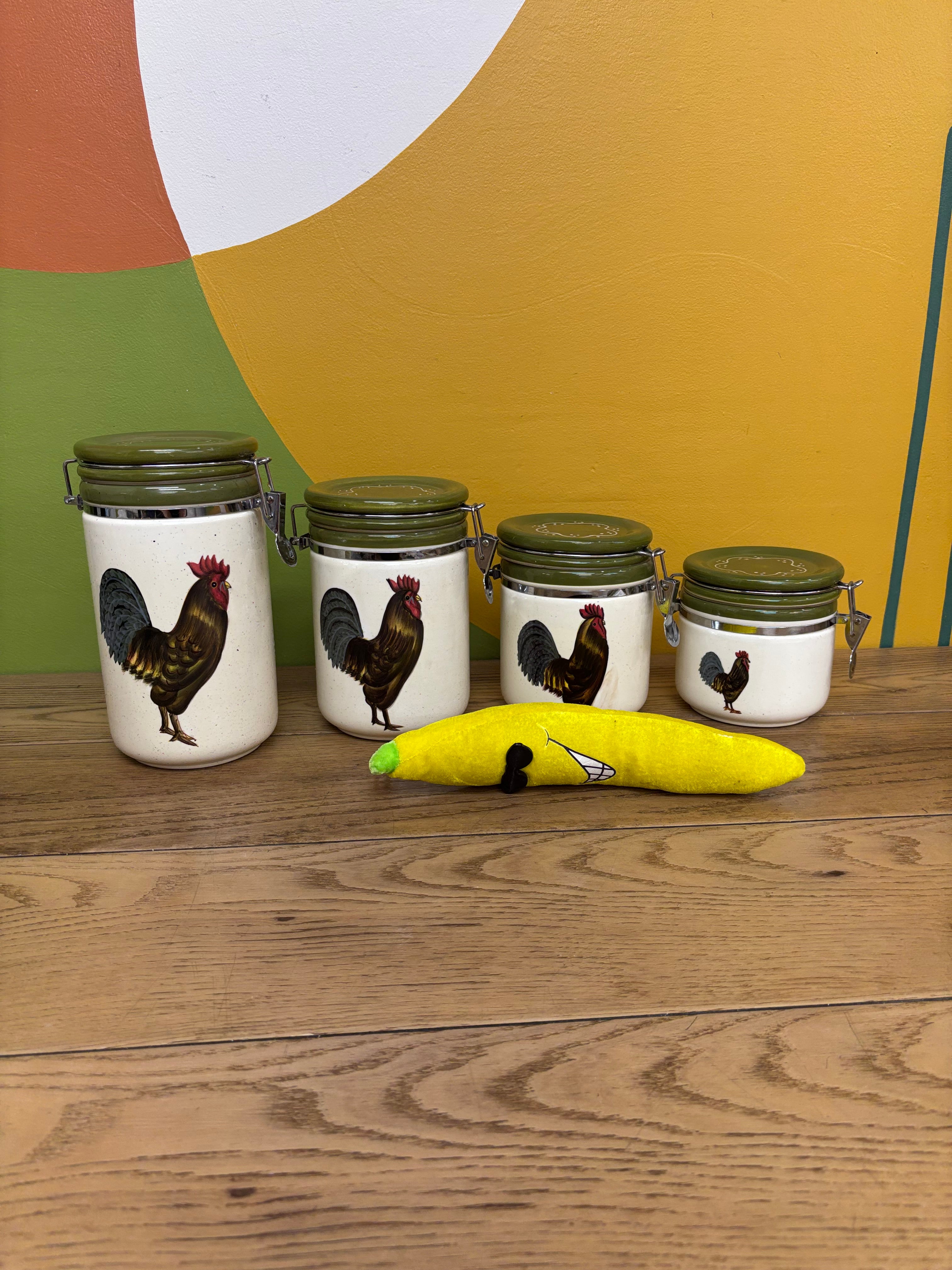 Rooster Canister Set