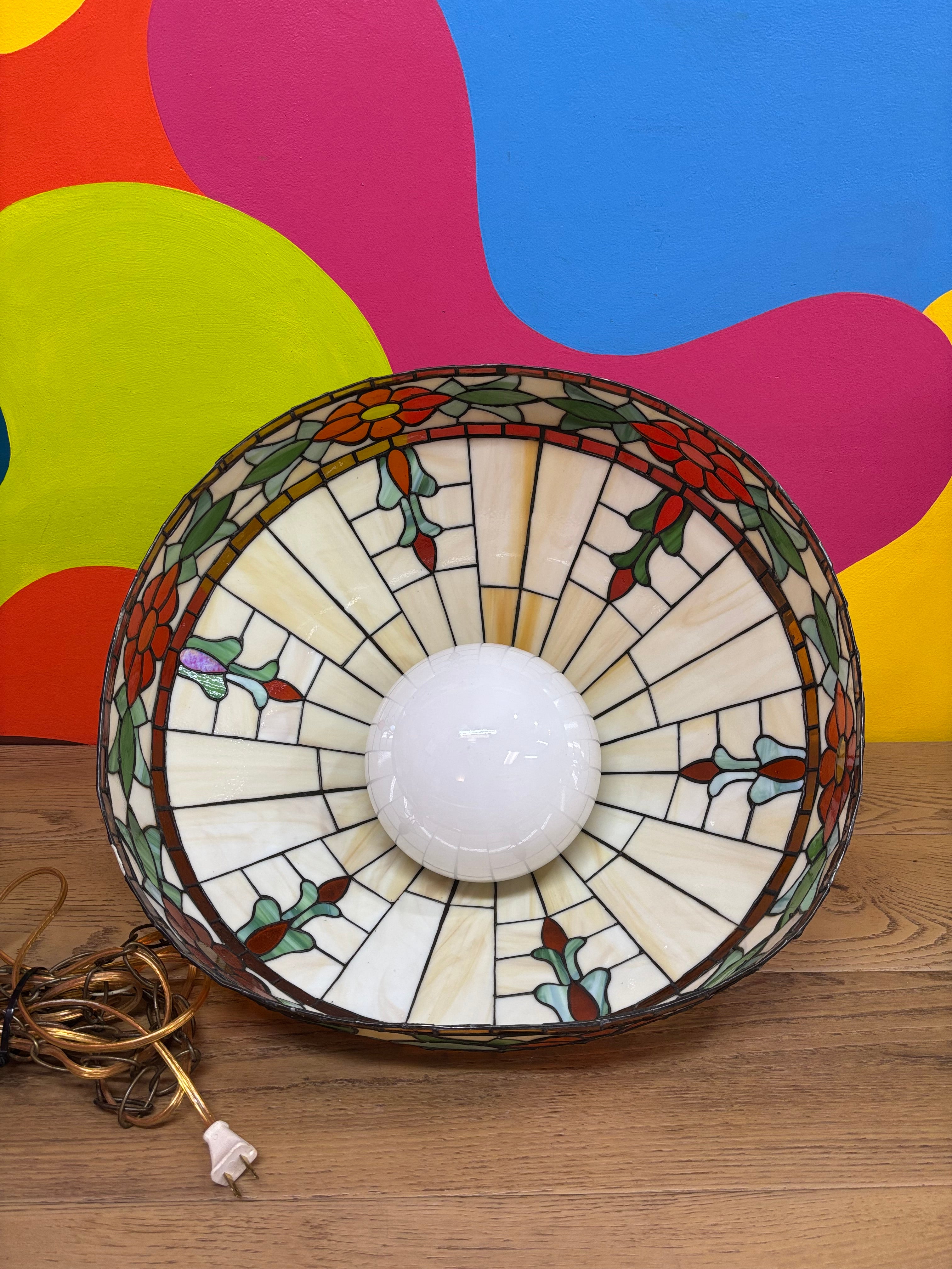 Stained Glass Swag Lamp