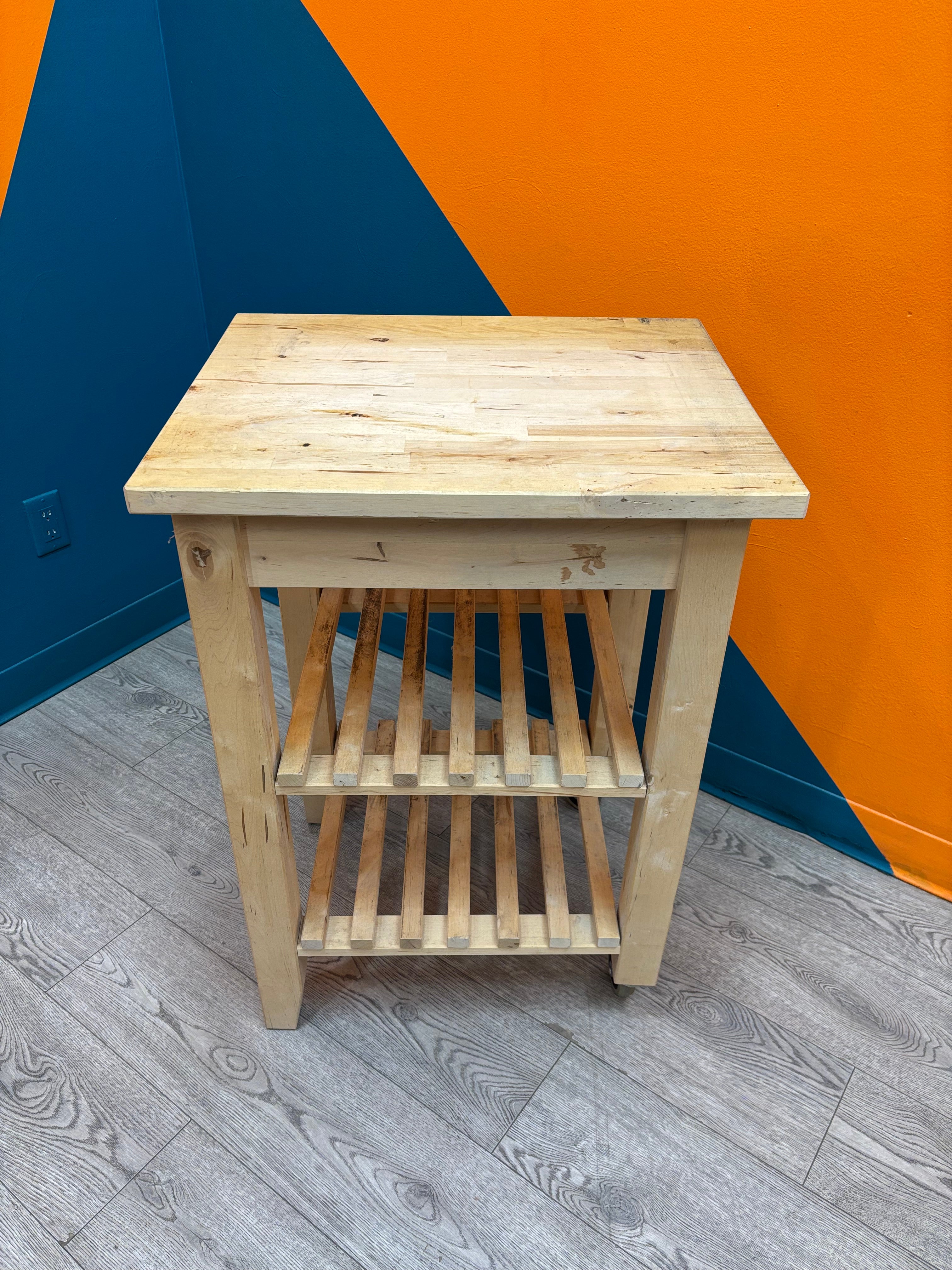 Wood Kitchen Cart