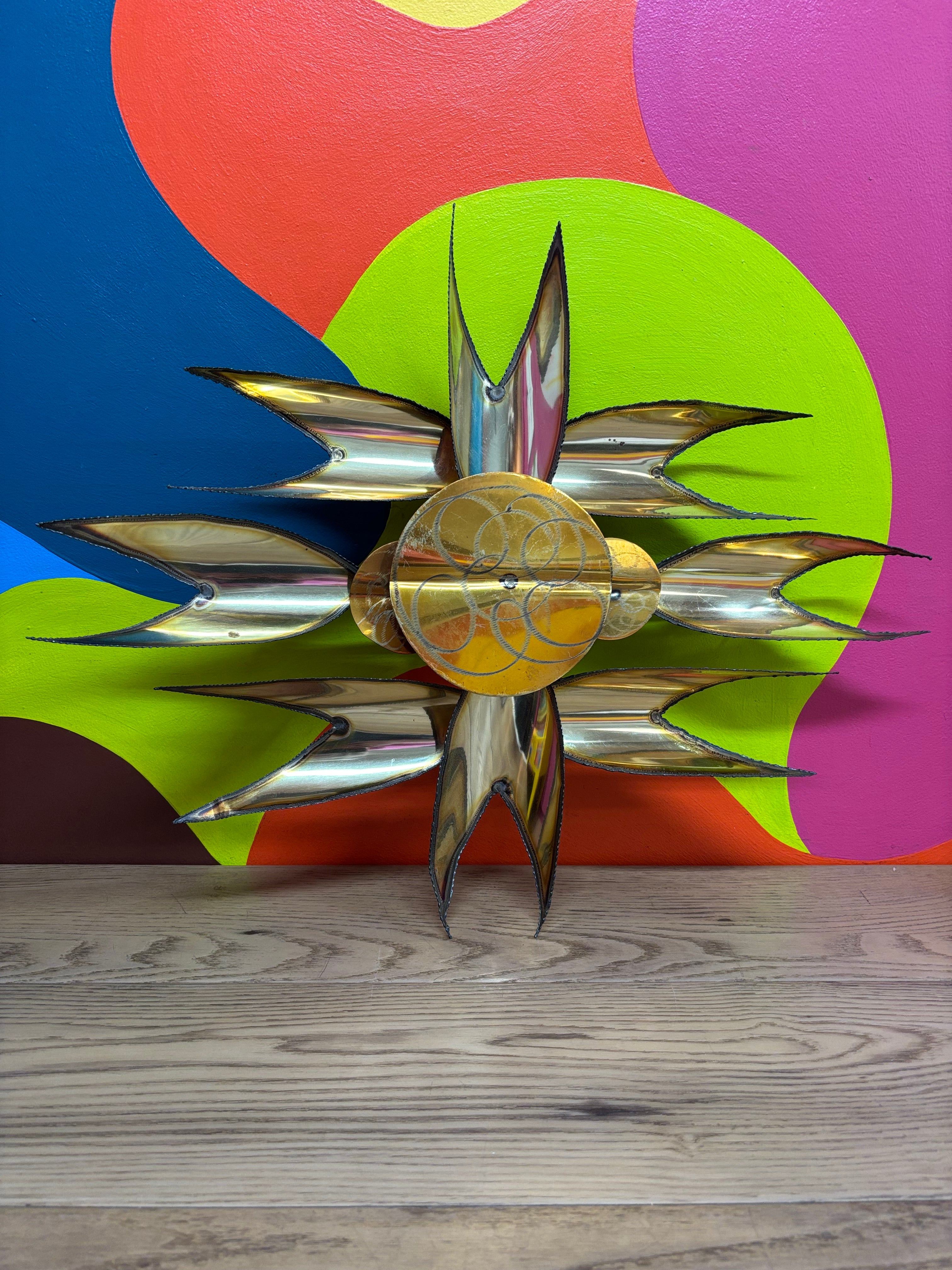 Metal Sunburst Wall Art #2