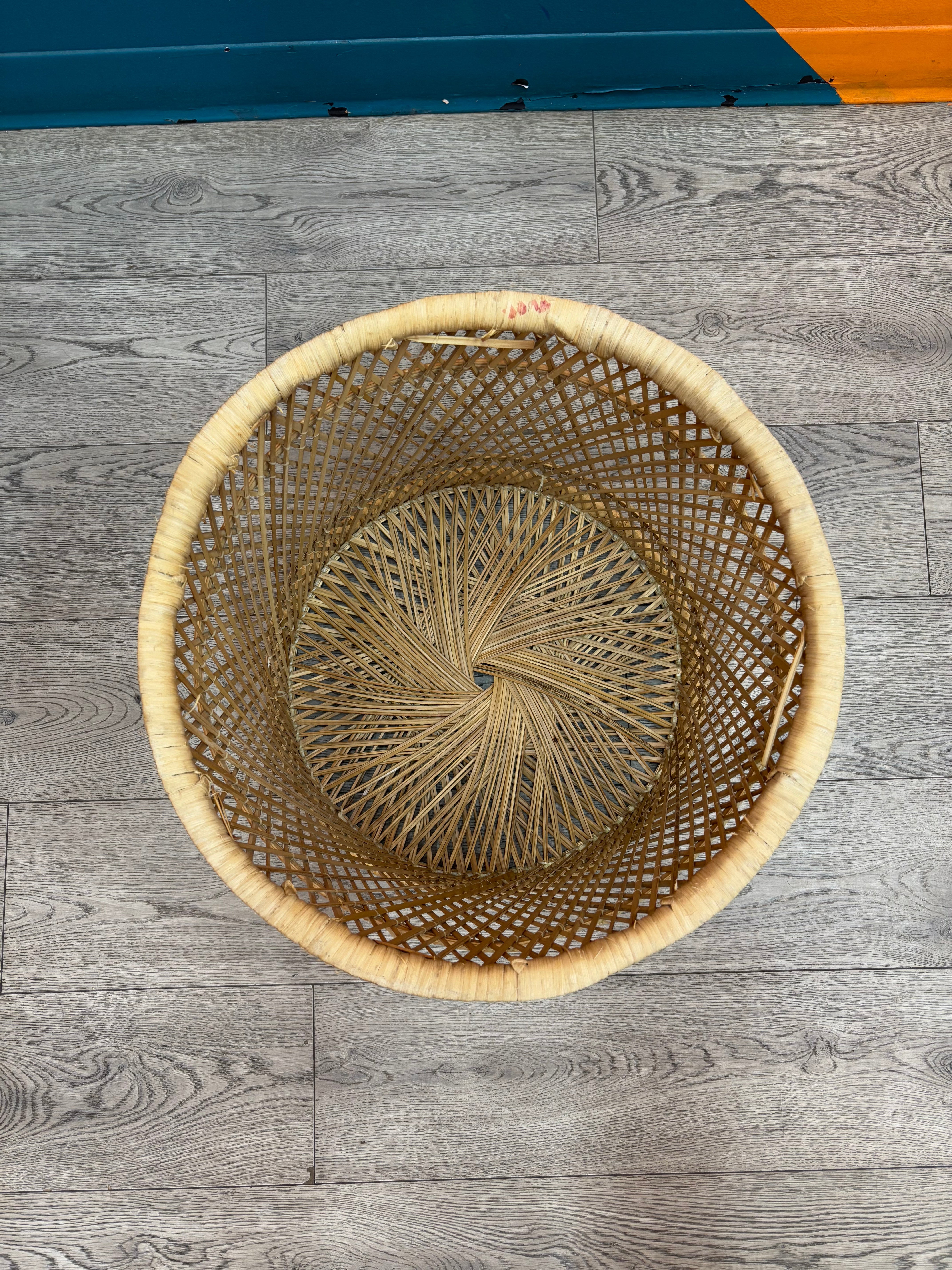Large Wicker Side Table