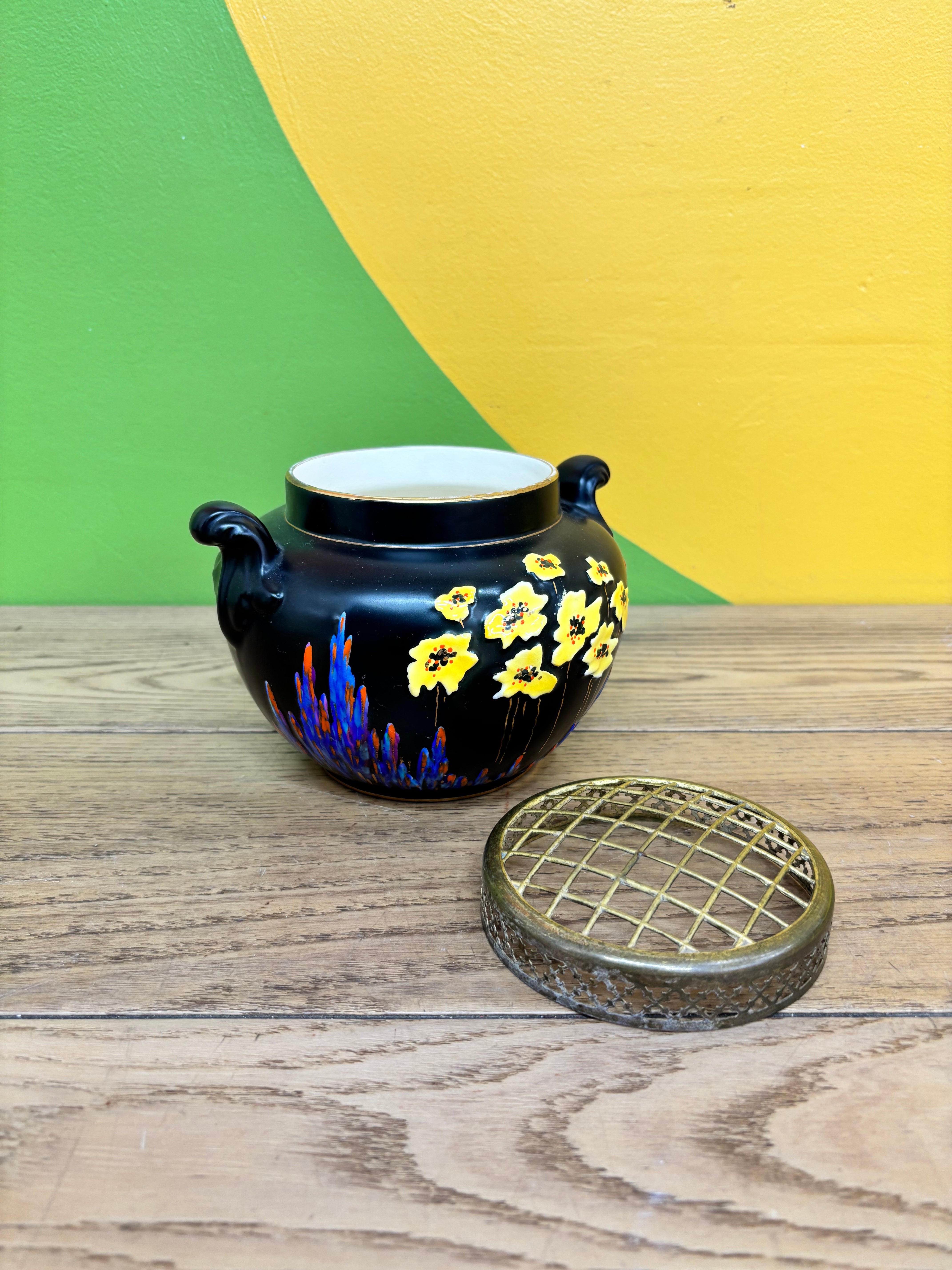 Falcon Ware Pottery Flower Frog
