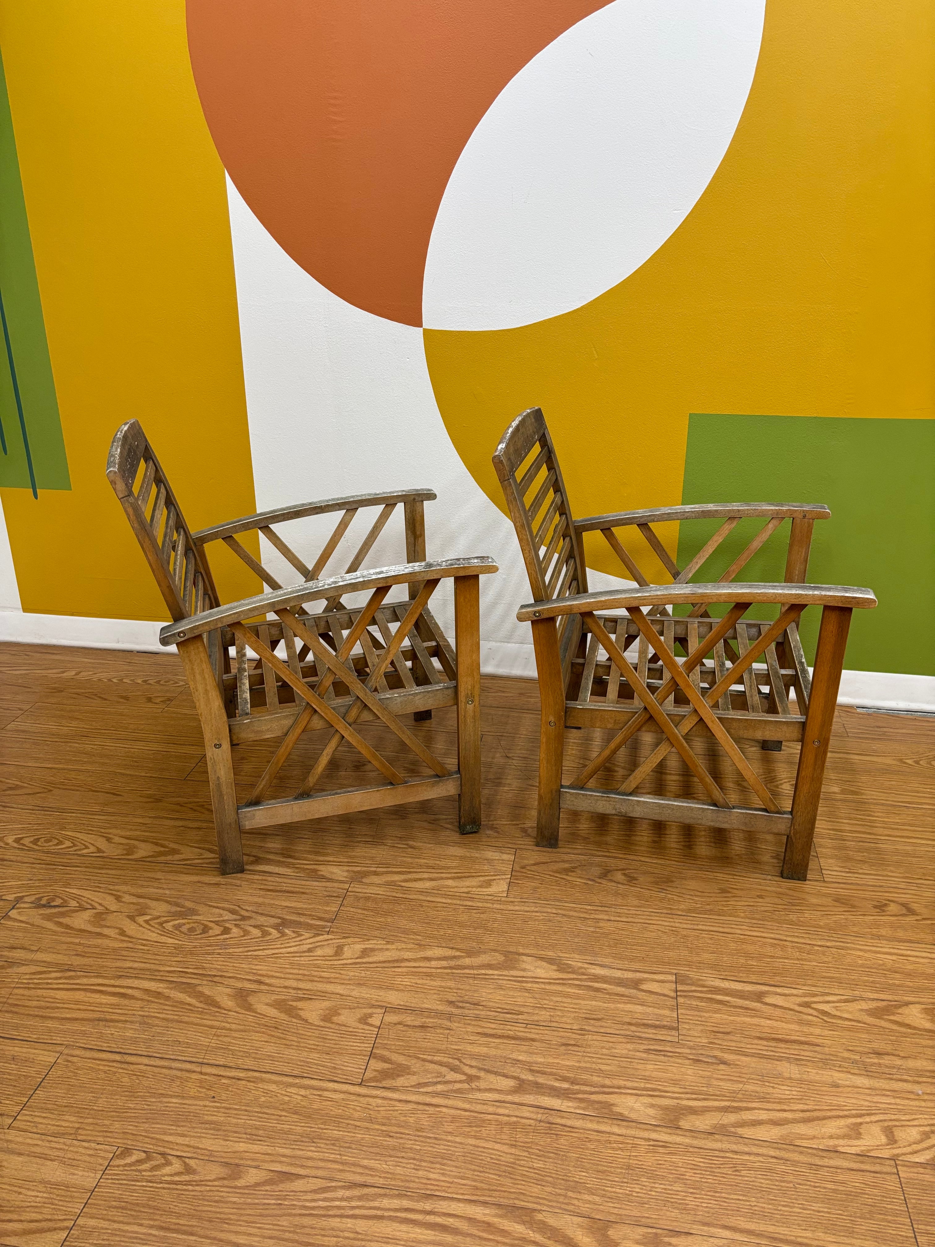 Safavieh Wood Patio Chairs & Coffee Table