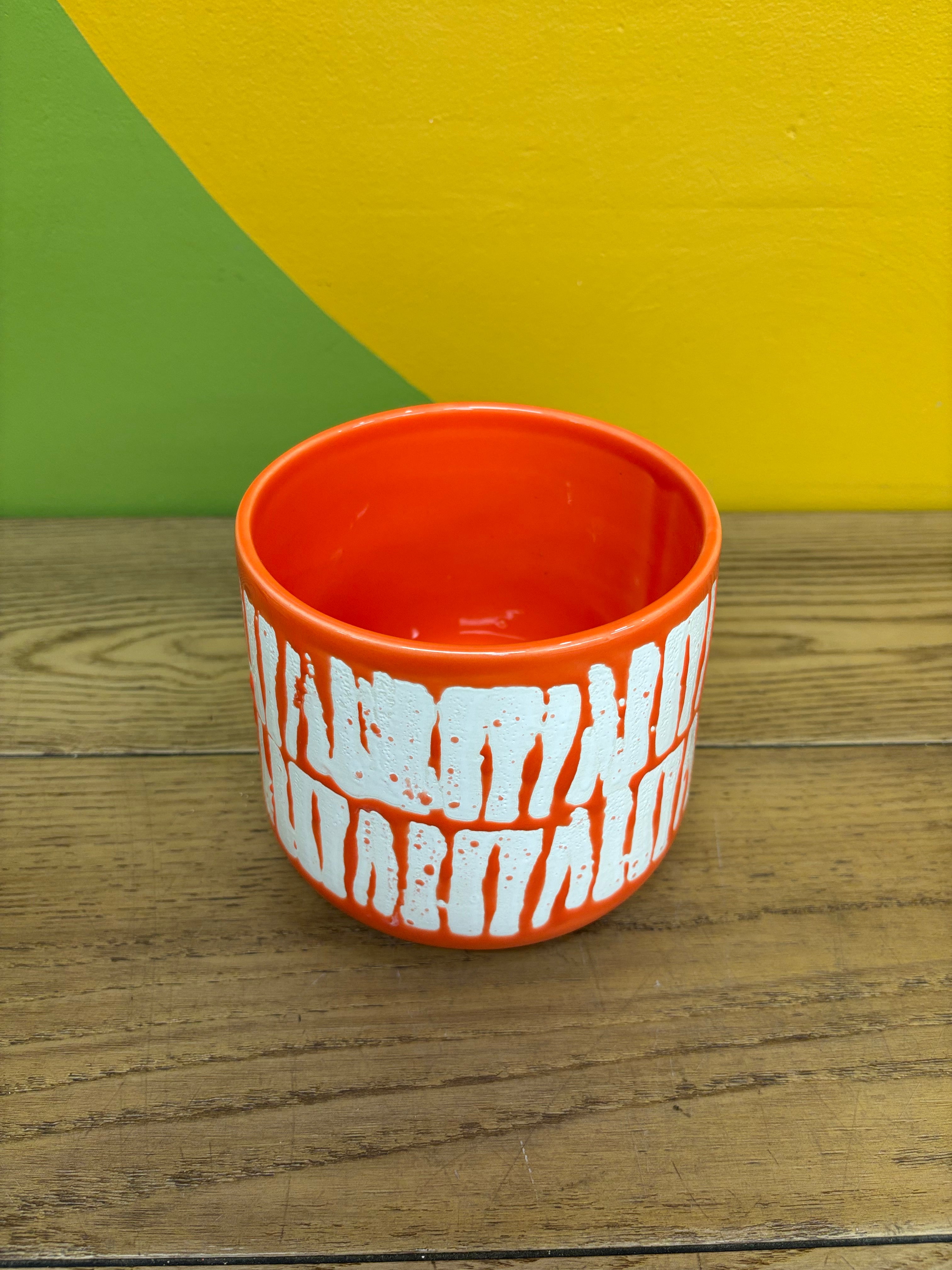 Small Orange Planter