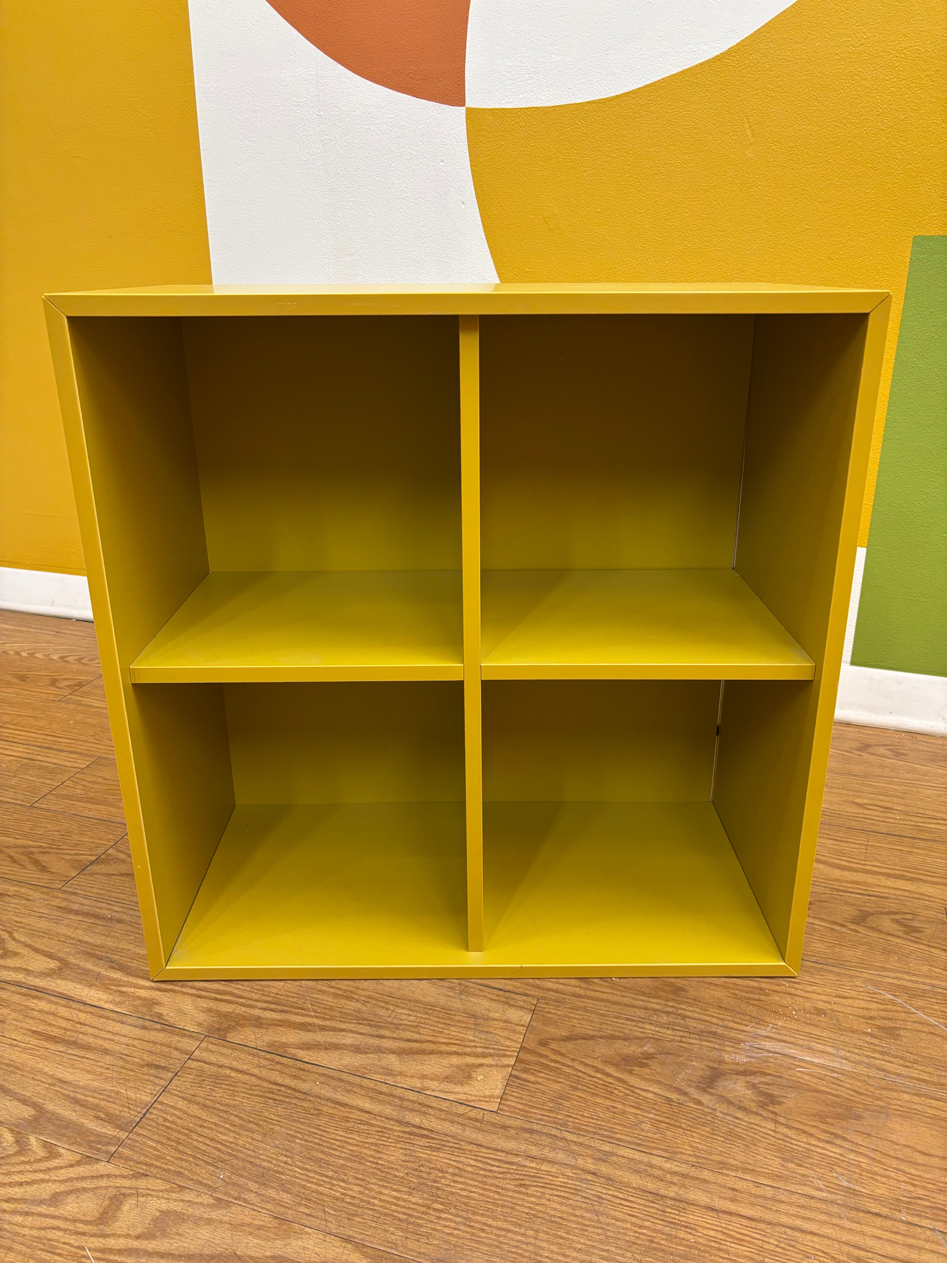 Yellow Eket IKEA Cube Shelf