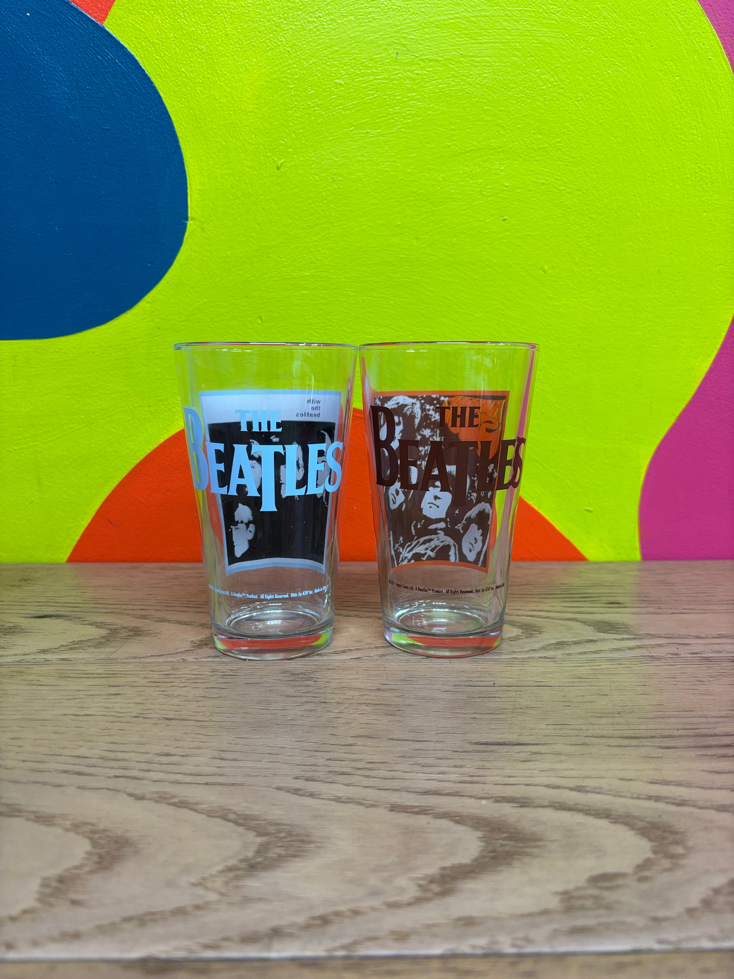 (2) The Beatles Pint Glasses