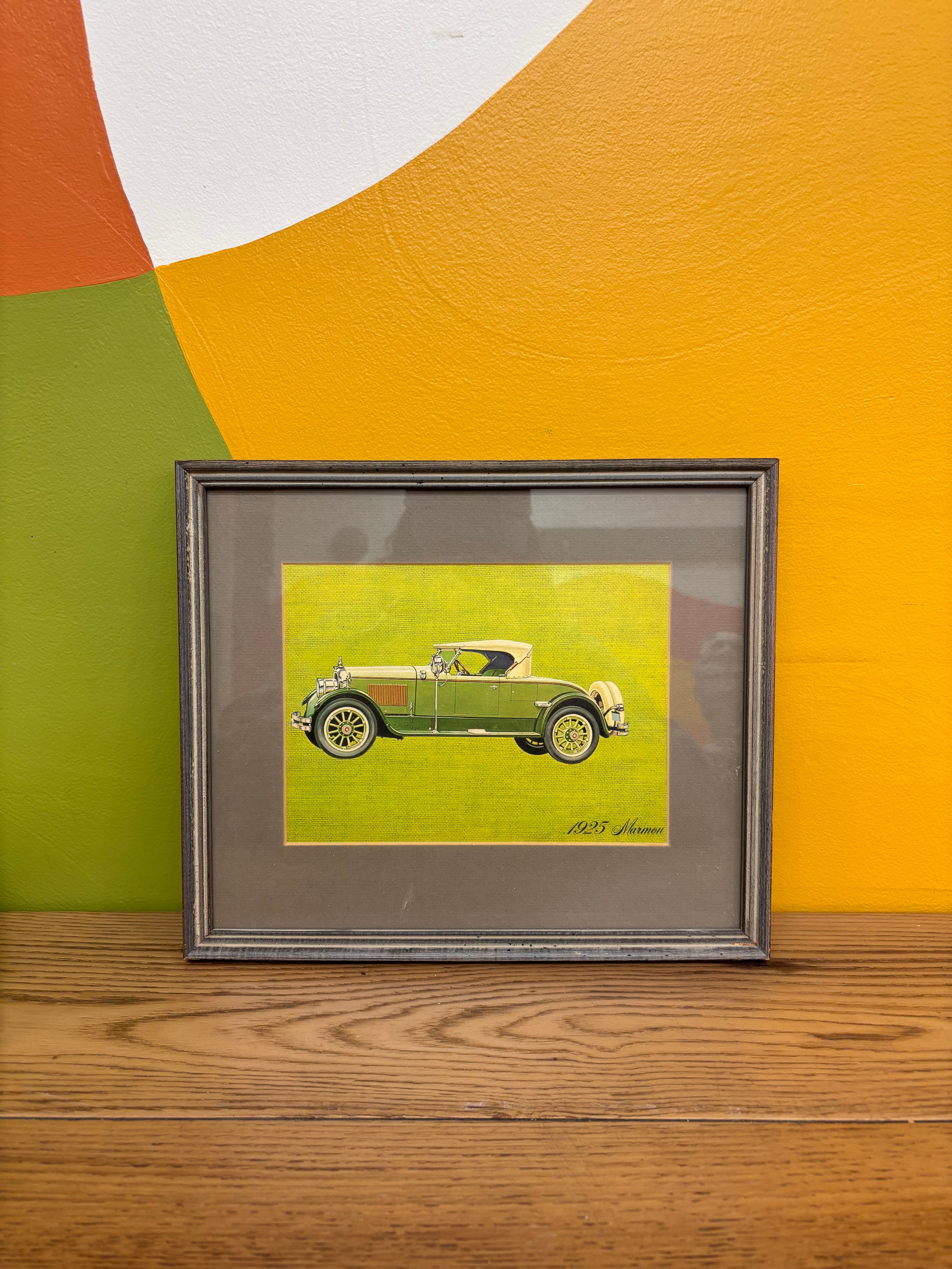 Set of 4 Framed Car Photos