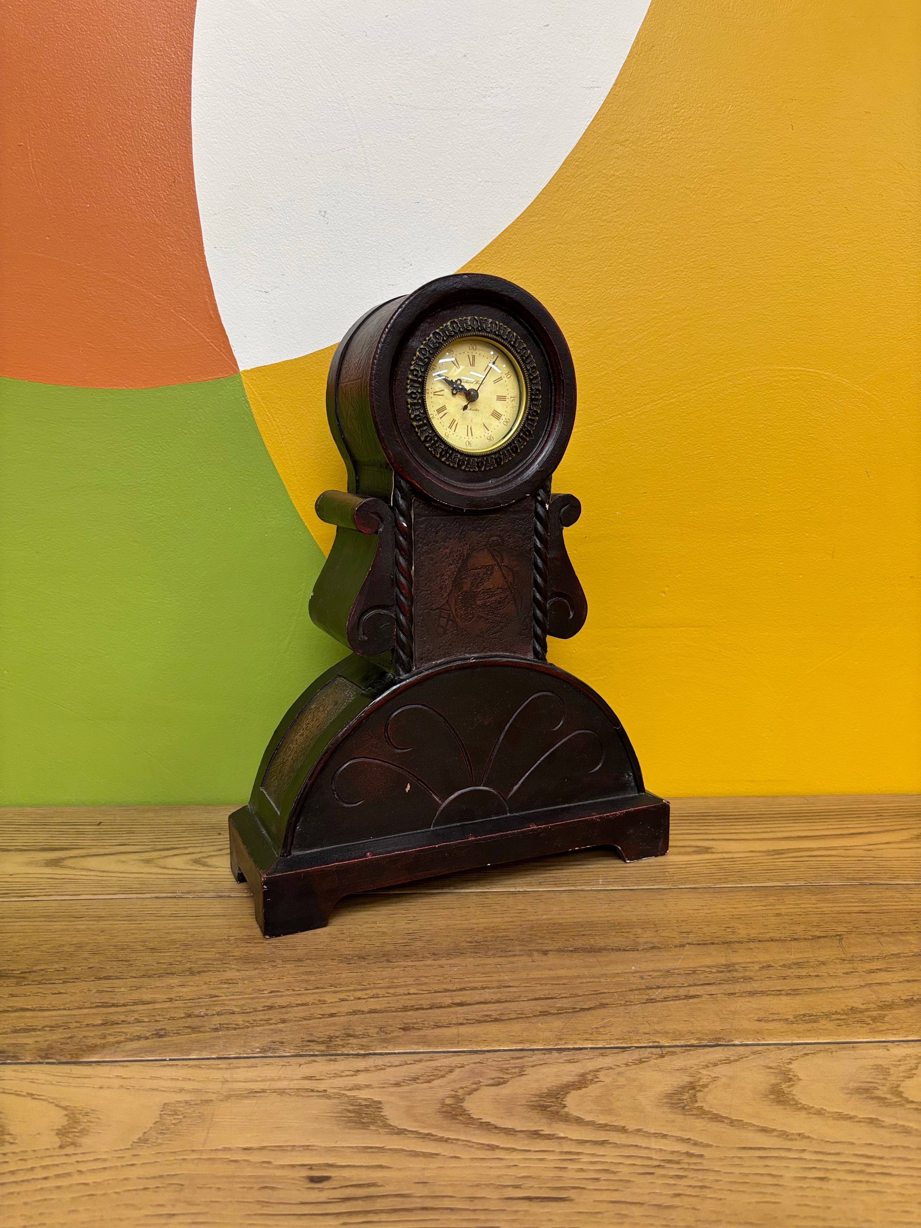 Wood Mantel Clock