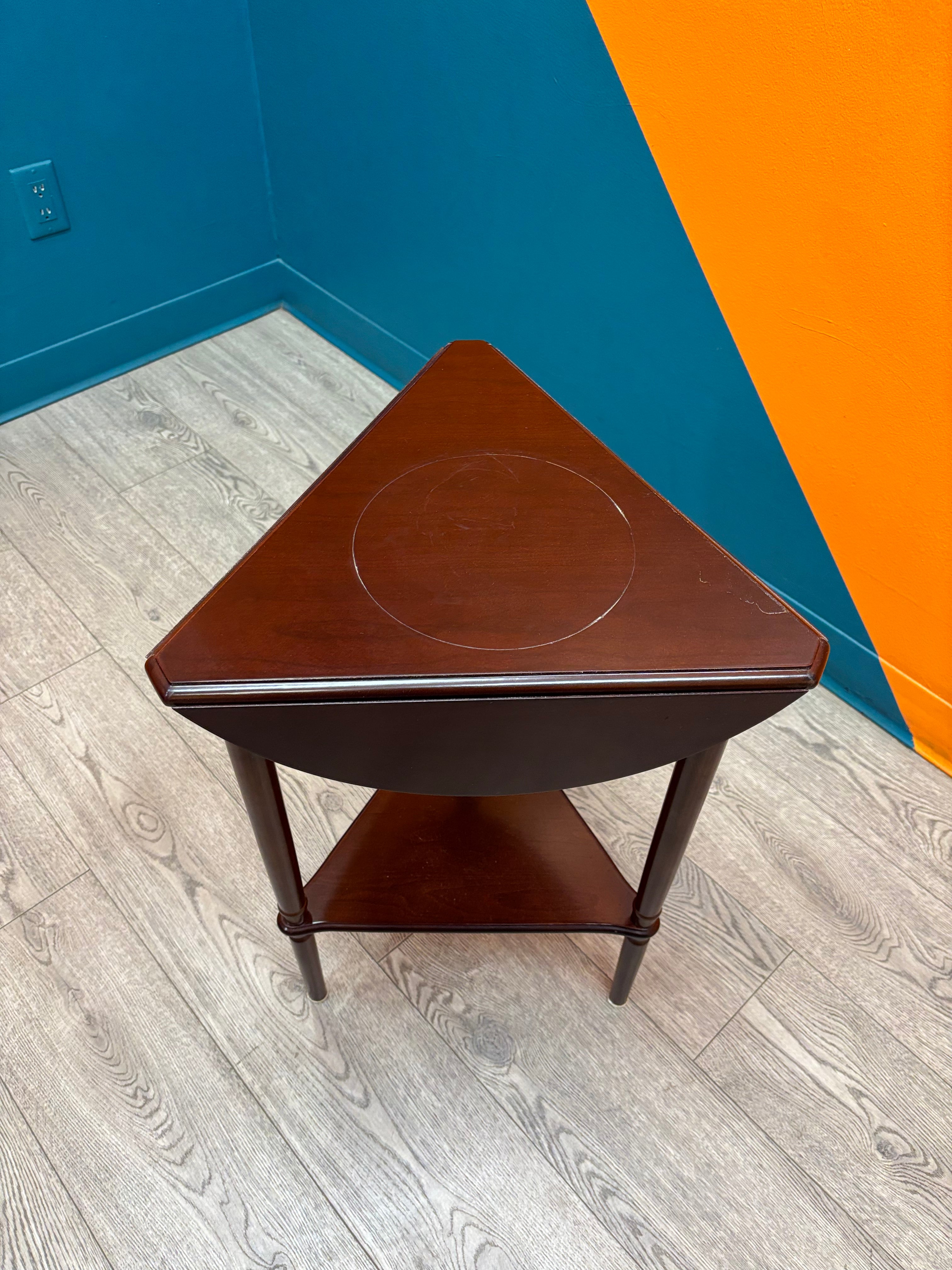 Triple Drop Leaf Folding Side Table (Bombay)