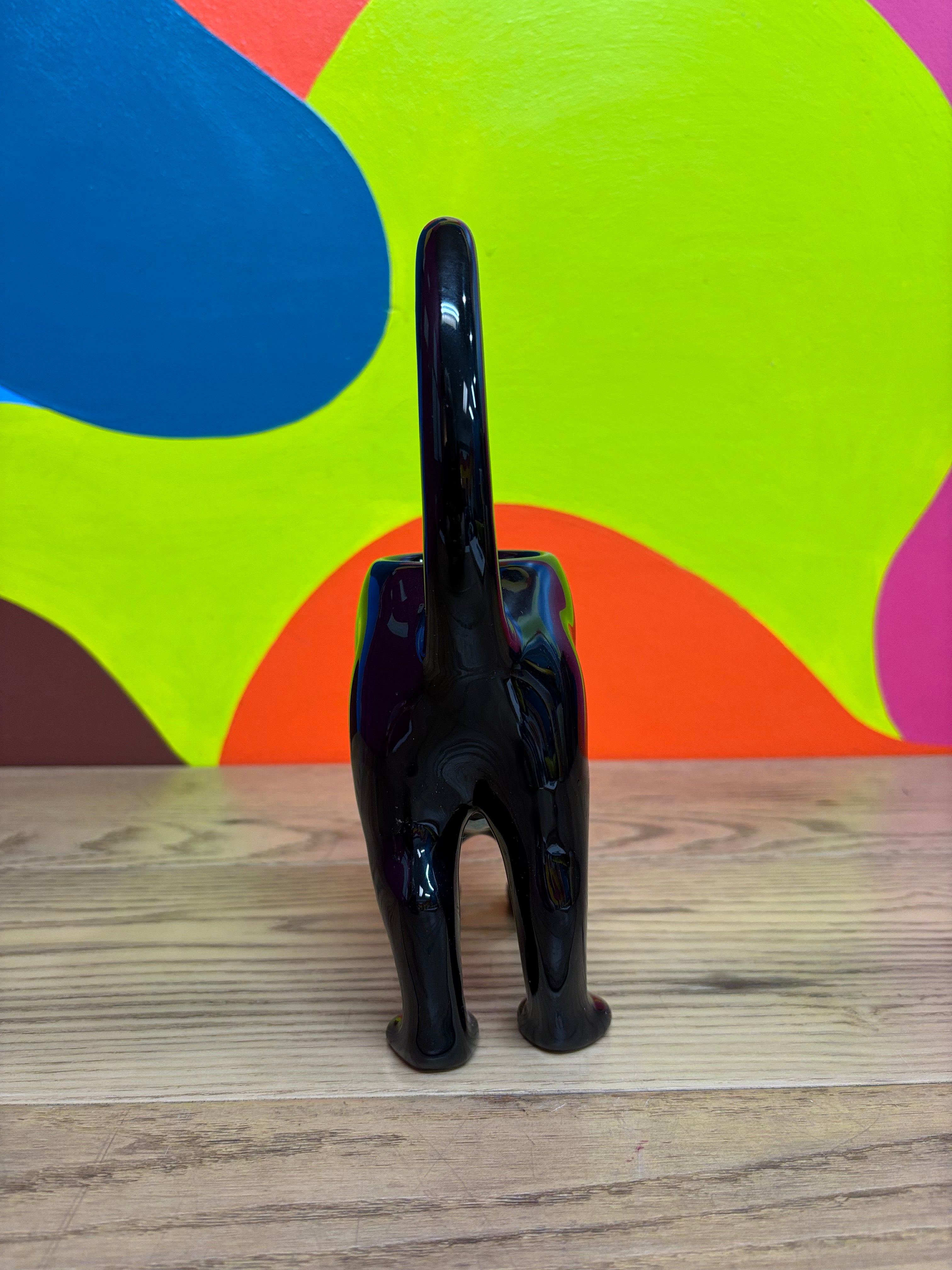 Black Cat Candle Holder